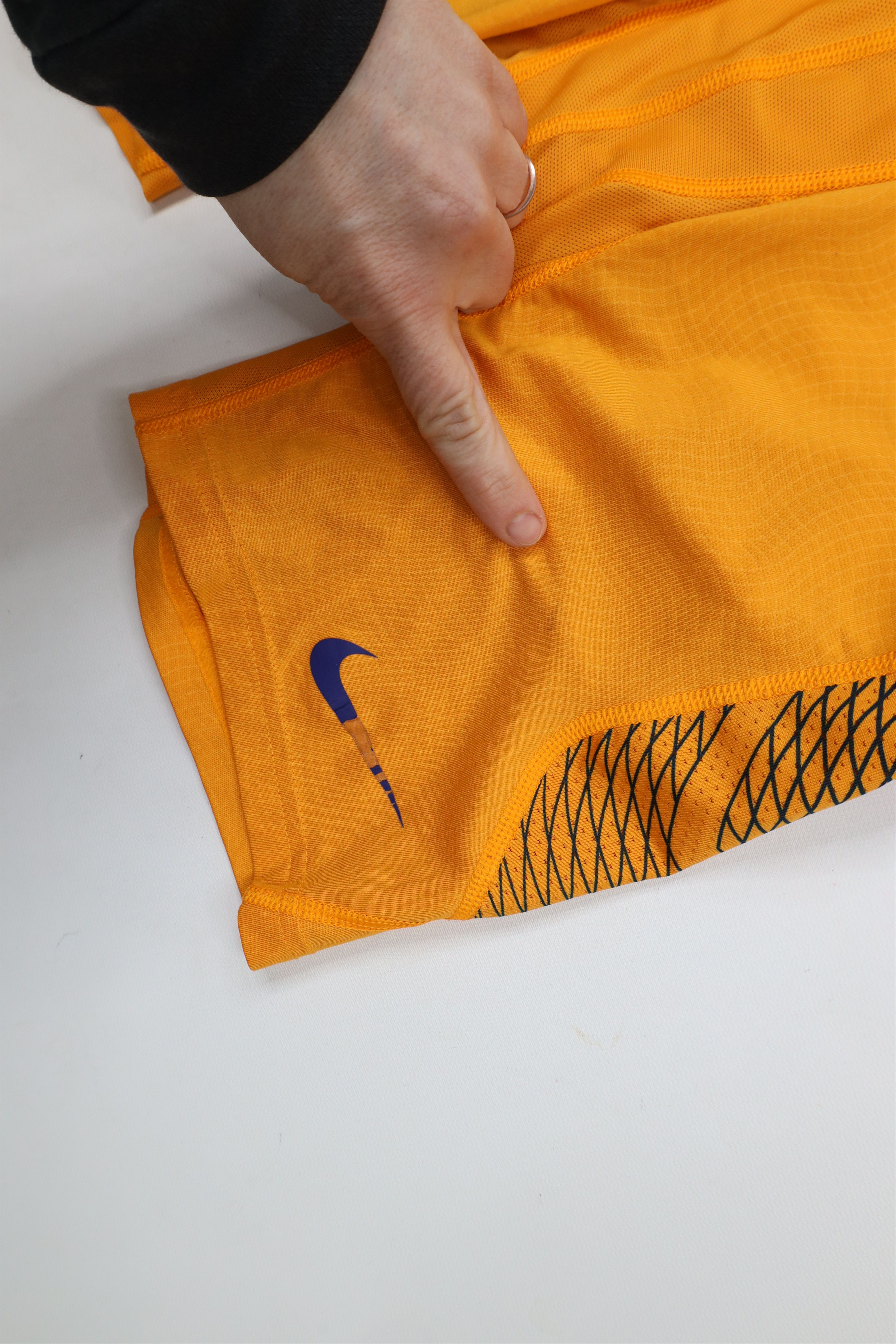 Nike × Vintage Nike Pro Combat Spandex Training Shorts Half Tights Orange Size US 36 / EU 52 - 6 Thumbnail