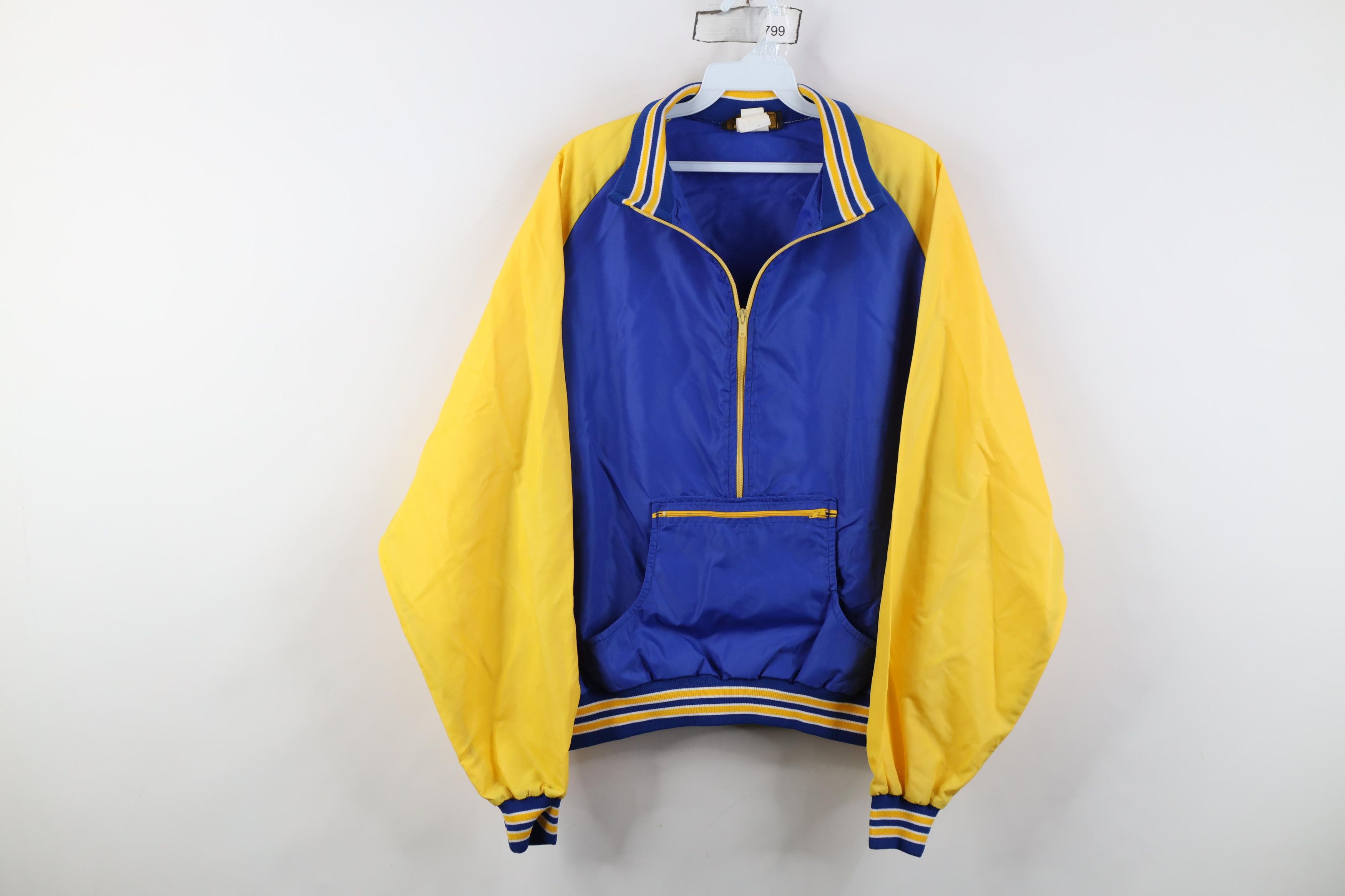 Vintage Vintage 70s Varsity Letterman Pullover Windbreaker Jacket Size US L / EU 52-54 / 3 - 1 Thumbnail