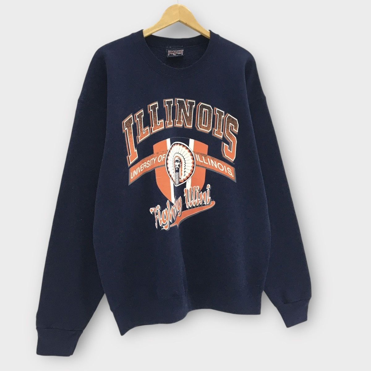 Jansport Vintage 90s Jansport University Of Illinois Crewneck Size US L / EU 52-54 / 3 - 3 Thumbnail