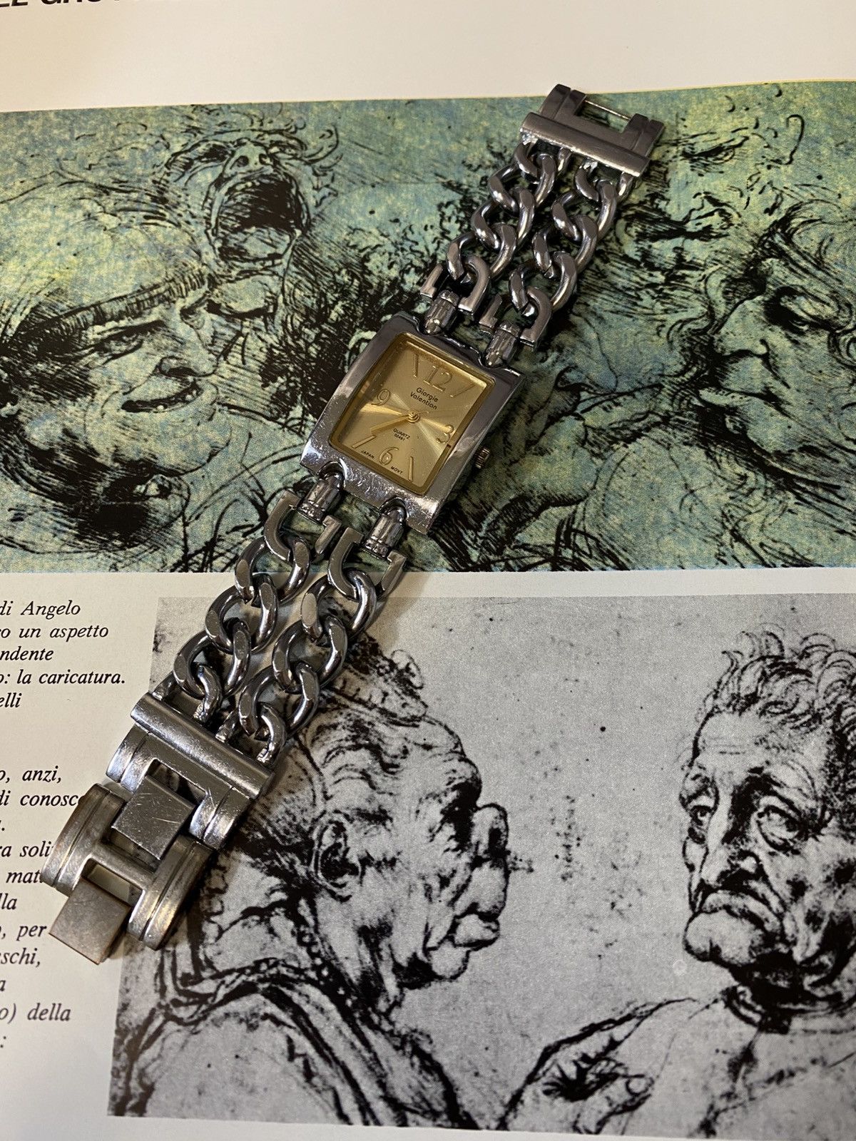 Japanese Brand Giorgie Valentian Y2K Chunky Double Chain Bracelet Watch Size ONE SIZE - 5 Thumbnail