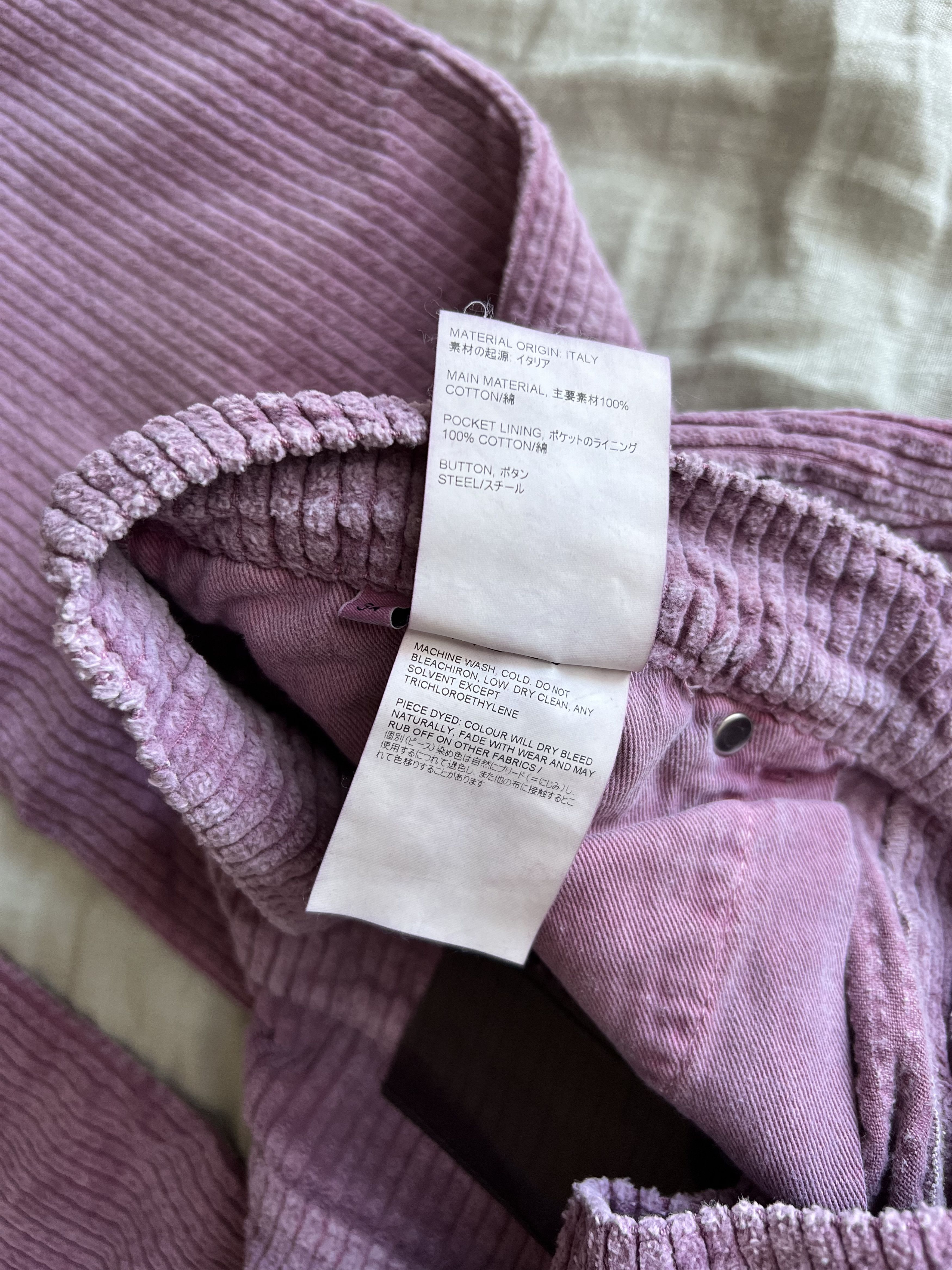 Our Legacy Our Legacy 70s Cut Corduroy Pants Antique Pink Rustic Cord Size US 34 / EU 50 - 7 Thumbnail