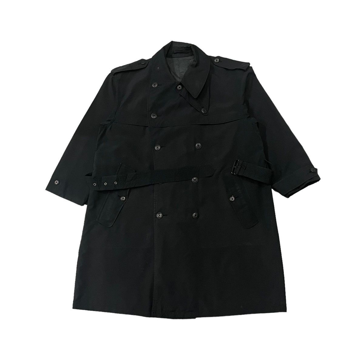JUN MEN Vintage Jun Men Iconic Embroidery Logo Belted Trenchcoat Size US M / EU 48-50 / 2 - 9 Thumbnail