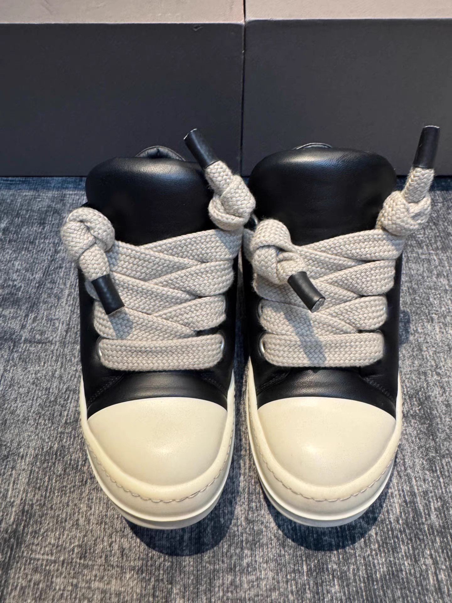 Rick Owens Rick Owens black "Pudding" chunky Converse sneakers Size US 7 / IT 37 - 6 Thumbnail