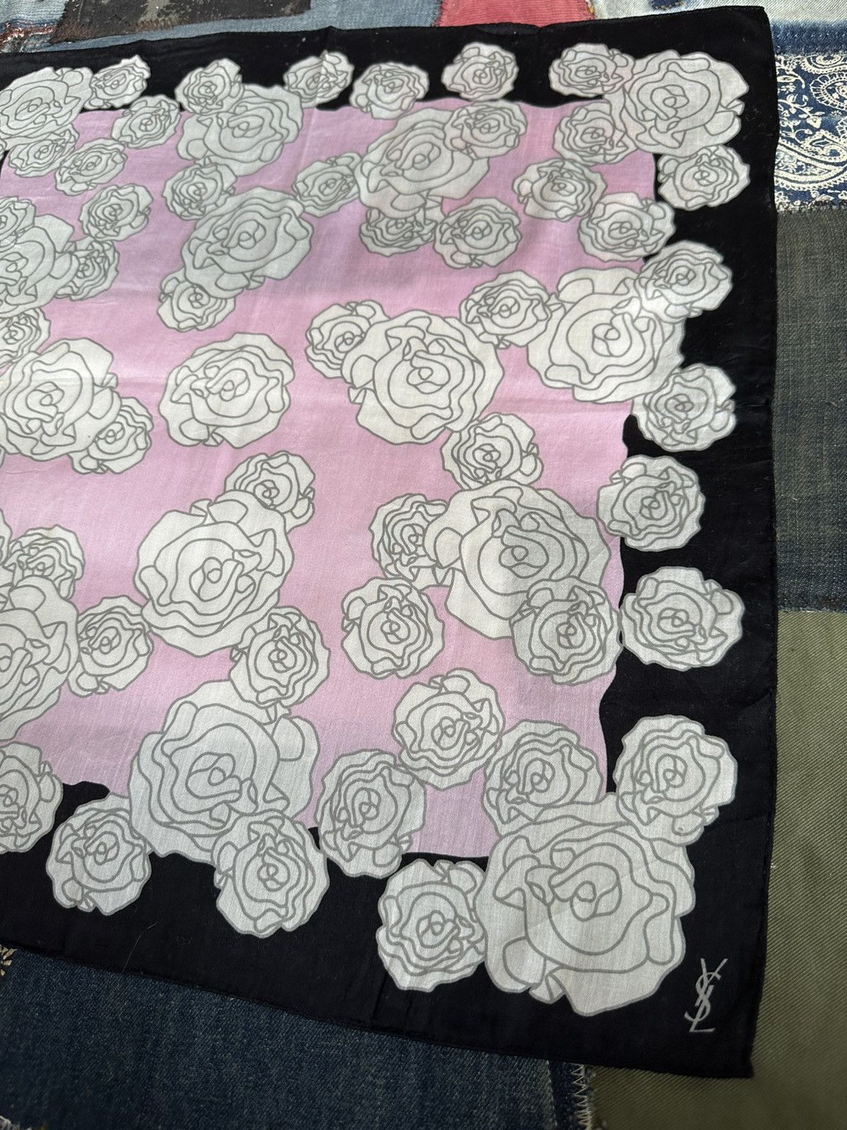 Vintage Vintage YSL Handkerchief/ Neckerchief/ Bandana Size ONE SIZE - 4 Thumbnail
