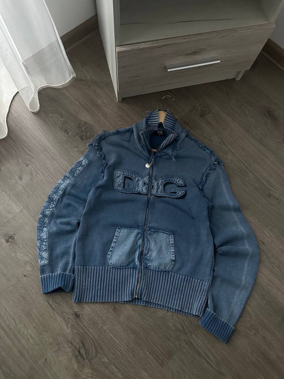 Dolce & Gabbana × Vintage Vintage Dolce&Gabbana Blue Full Zip Hoodie Center Logo Size US M / EU 48-50 / 2 - 2 Thumbnail