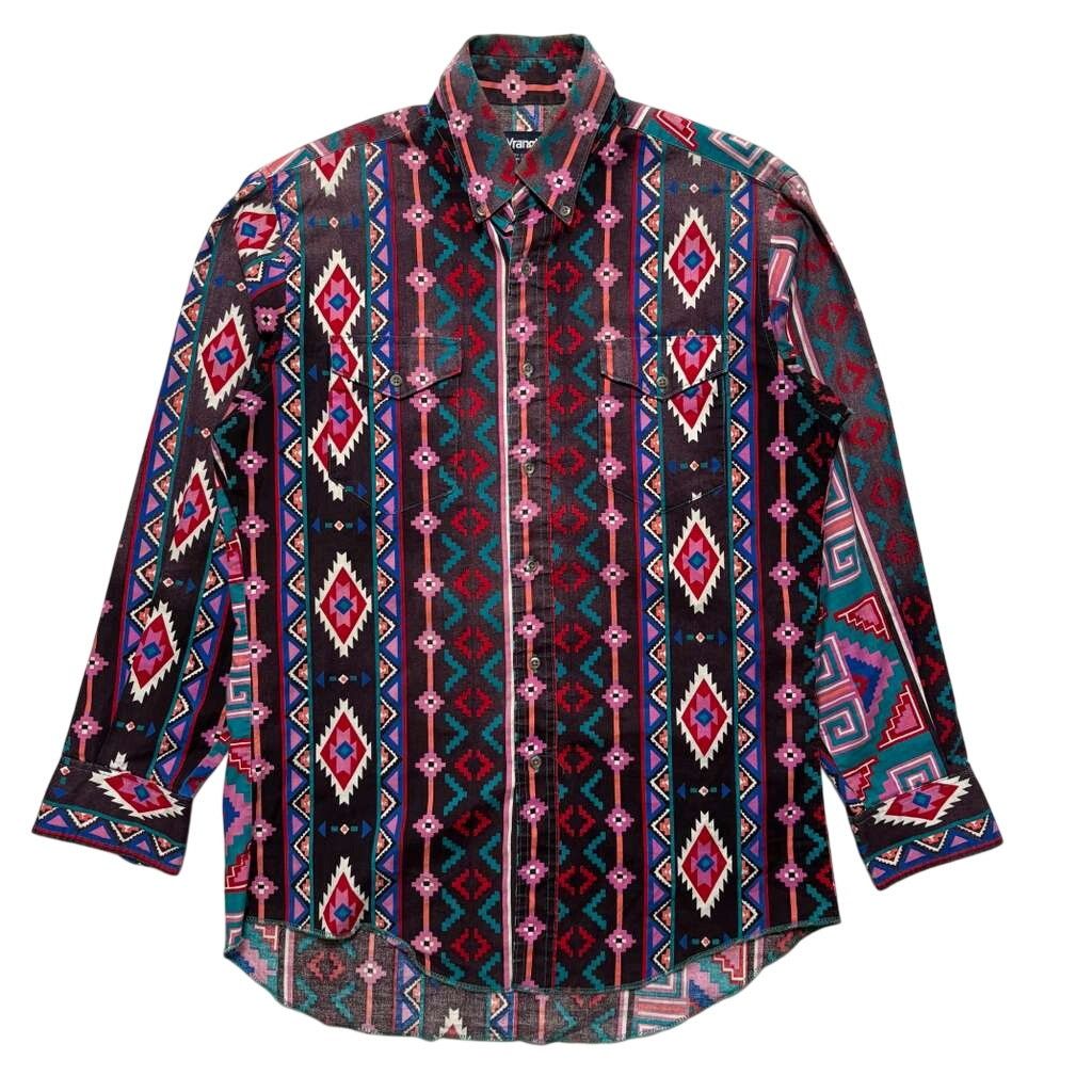 Wrangler VTG 80's Wrangler Brushpopper Western Button Down Shirt XL Size US XL / EU 56 / 4 - 1 Thumbnail