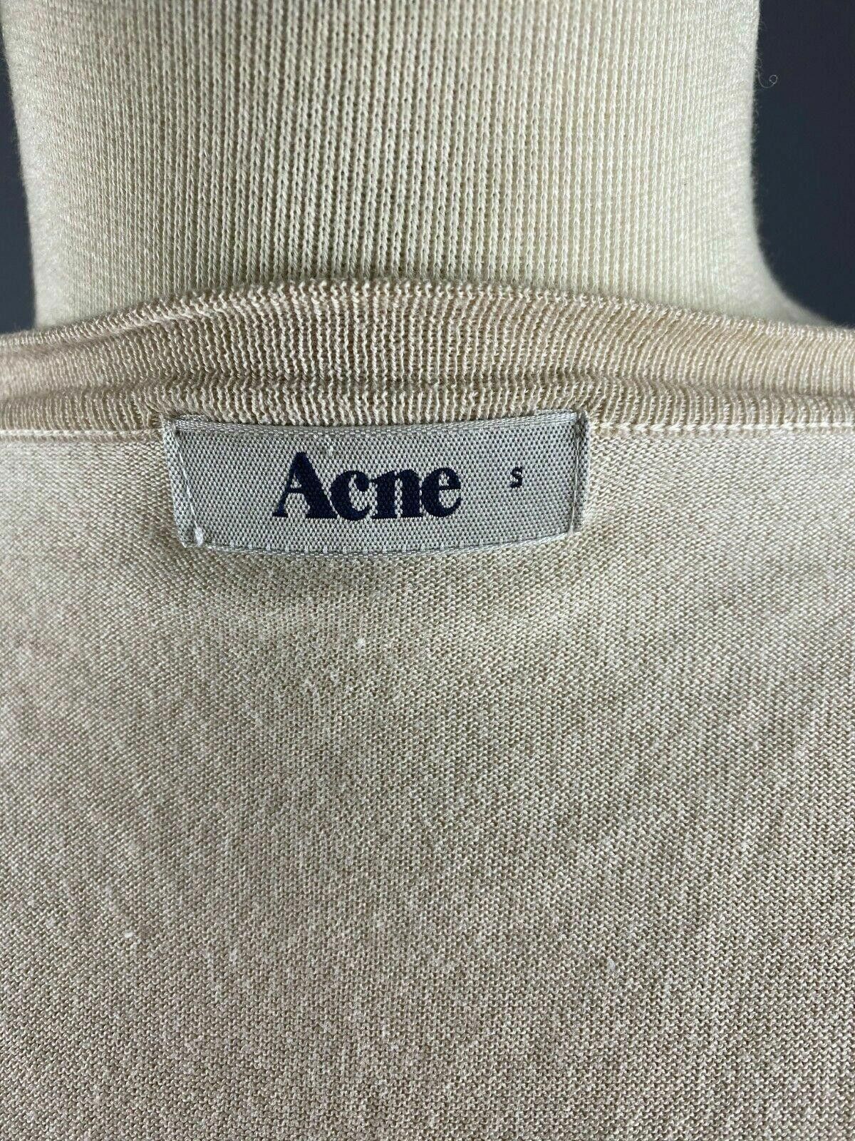 Acne Studios Ladies Acne Beige V-Neck Long Sleeve Cardigan Jumper Size S Size S / US 4 / IT 40 - 8 Thumbnail