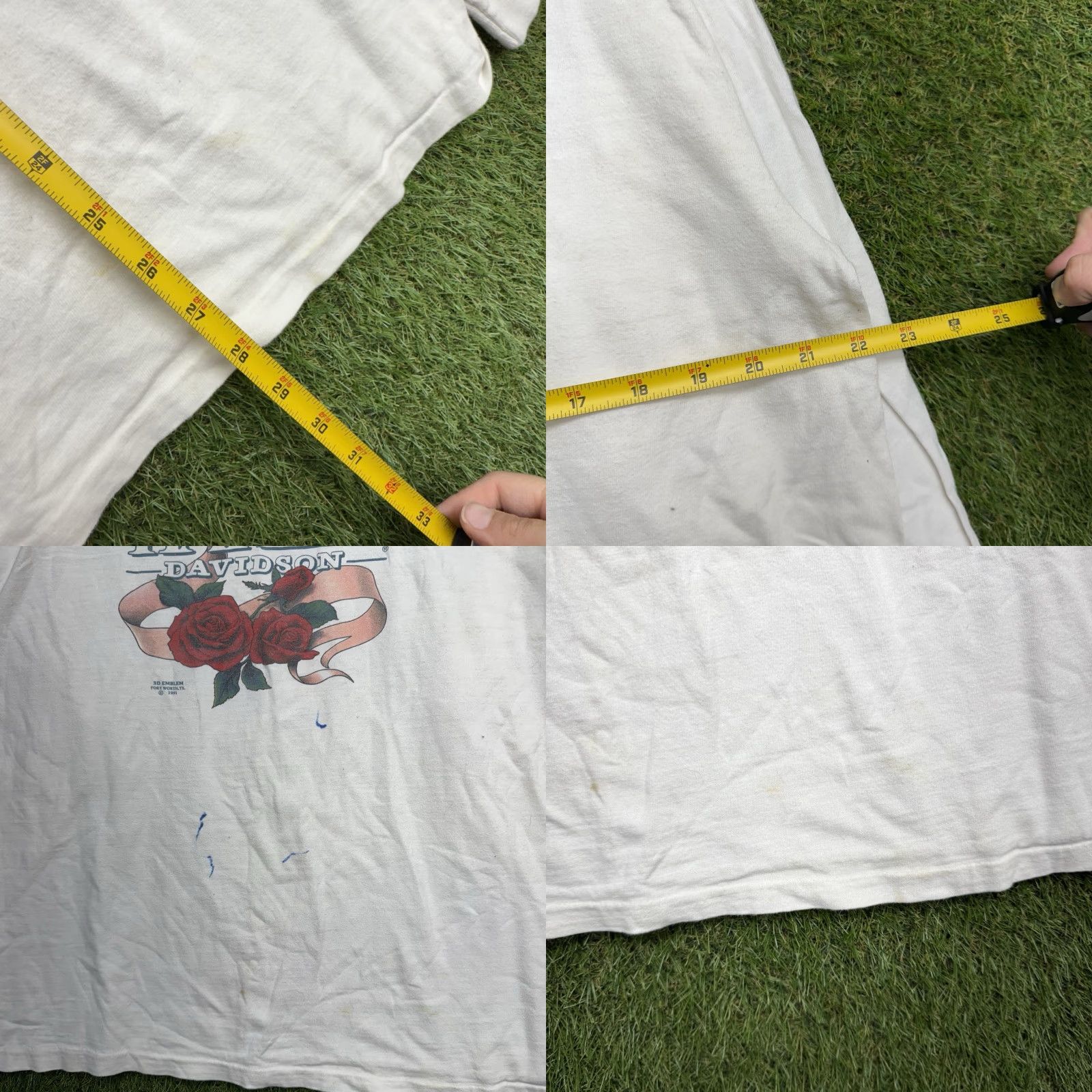 Harley Davidson VINTAGE Harley-Davidson Graphic Shirt Long Sleeve XL White 90s Mens Size US XL / EU 56 / 4 - 8 Thumbnail