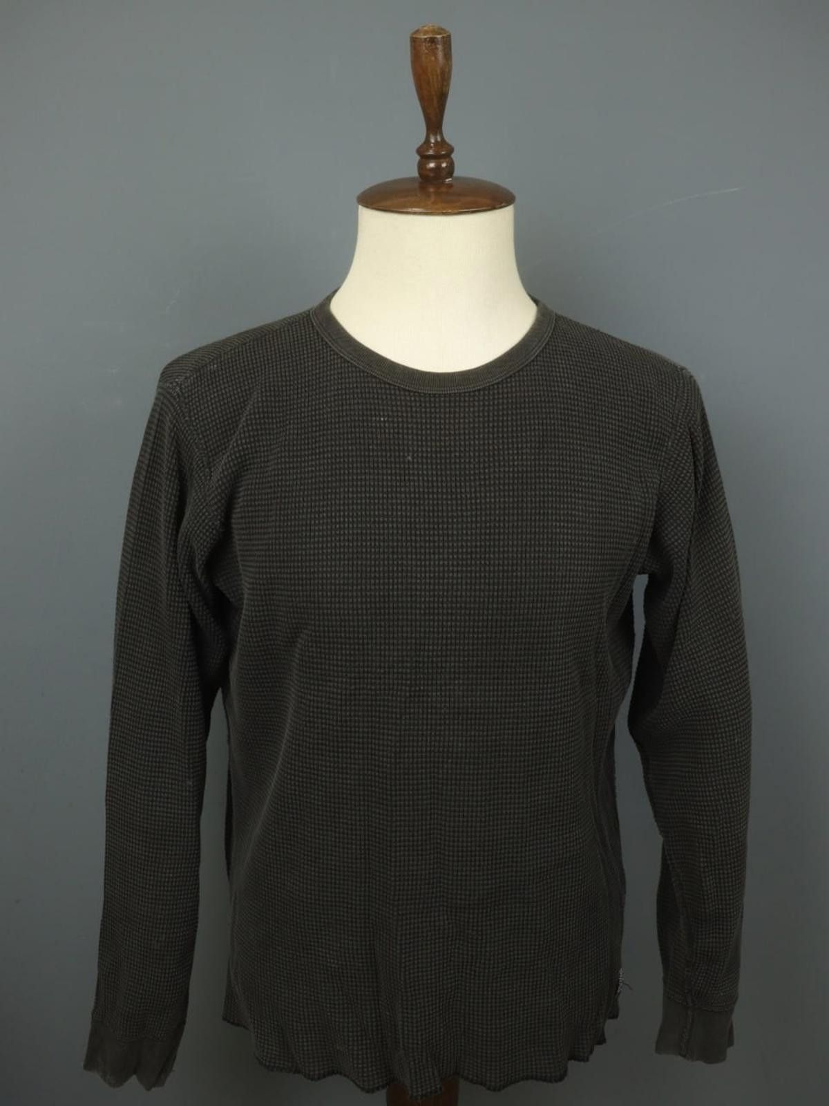 Stussy Stussy Green 100% Cotton Crew Neck Casual Waffle Top Size L Size L / US 10 / IT 46 - 1 Thumbnail