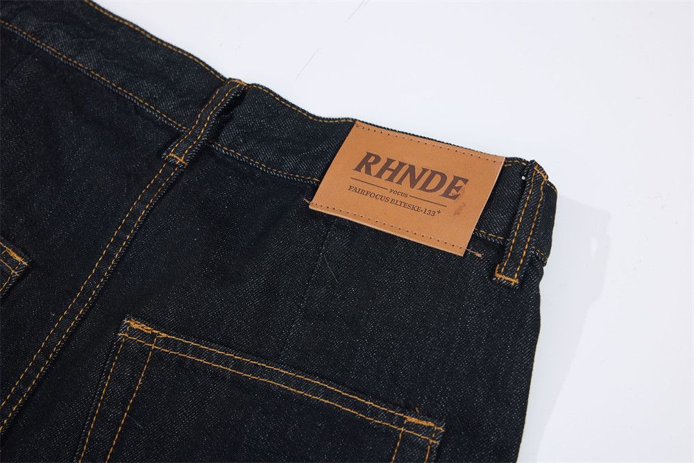 Jean High-street men's loose-fitting wide-leg jeans Size US 32 / EU 48 - 5 Thumbnail