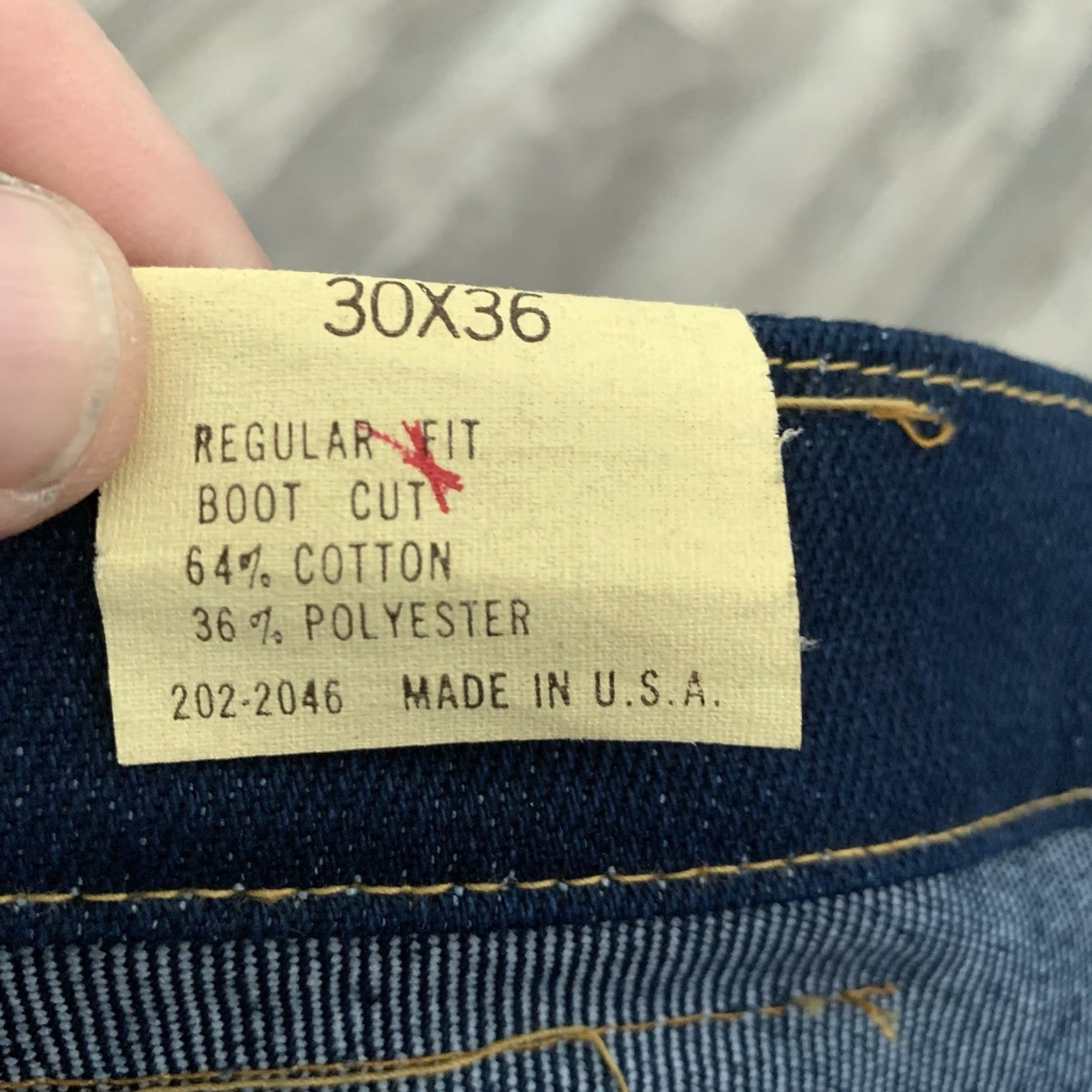 Lee NEW VINTAGE LEE RIDERS REGULAR FIT BOOT CUT DENIM JEANS LEATHER PATCH USA 30x36 Size US 30 / EU 46 - 2 Thumbnail