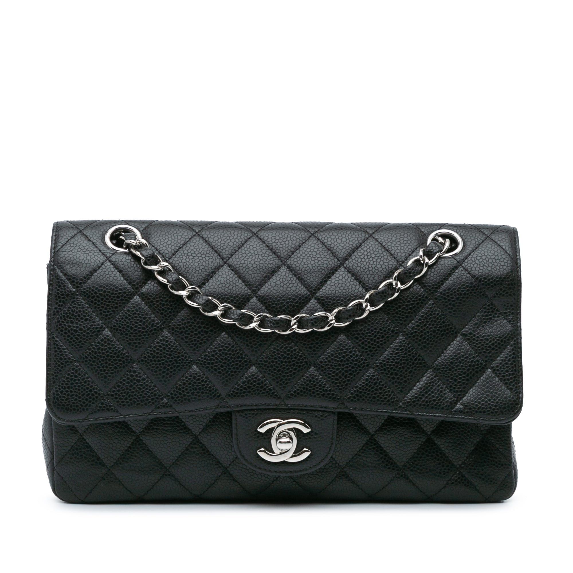 Chanel Chanel Medium Classic Caviar Double Flap Black Size ONE SIZE - 1 Thumbnail