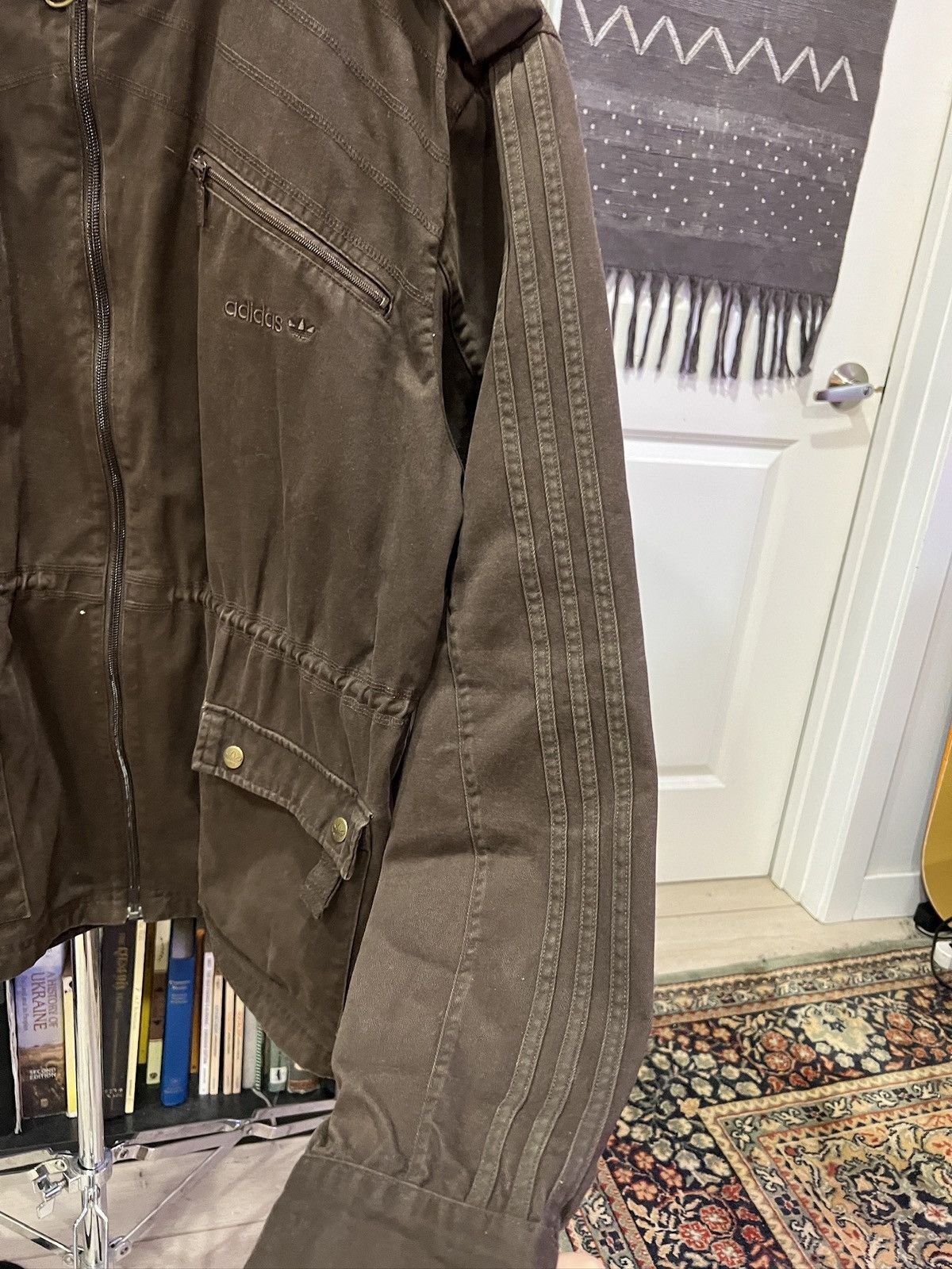 Adidas 2000s adidas military style jacket Size US L / EU 52-54 / 3 - 3 Thumbnail