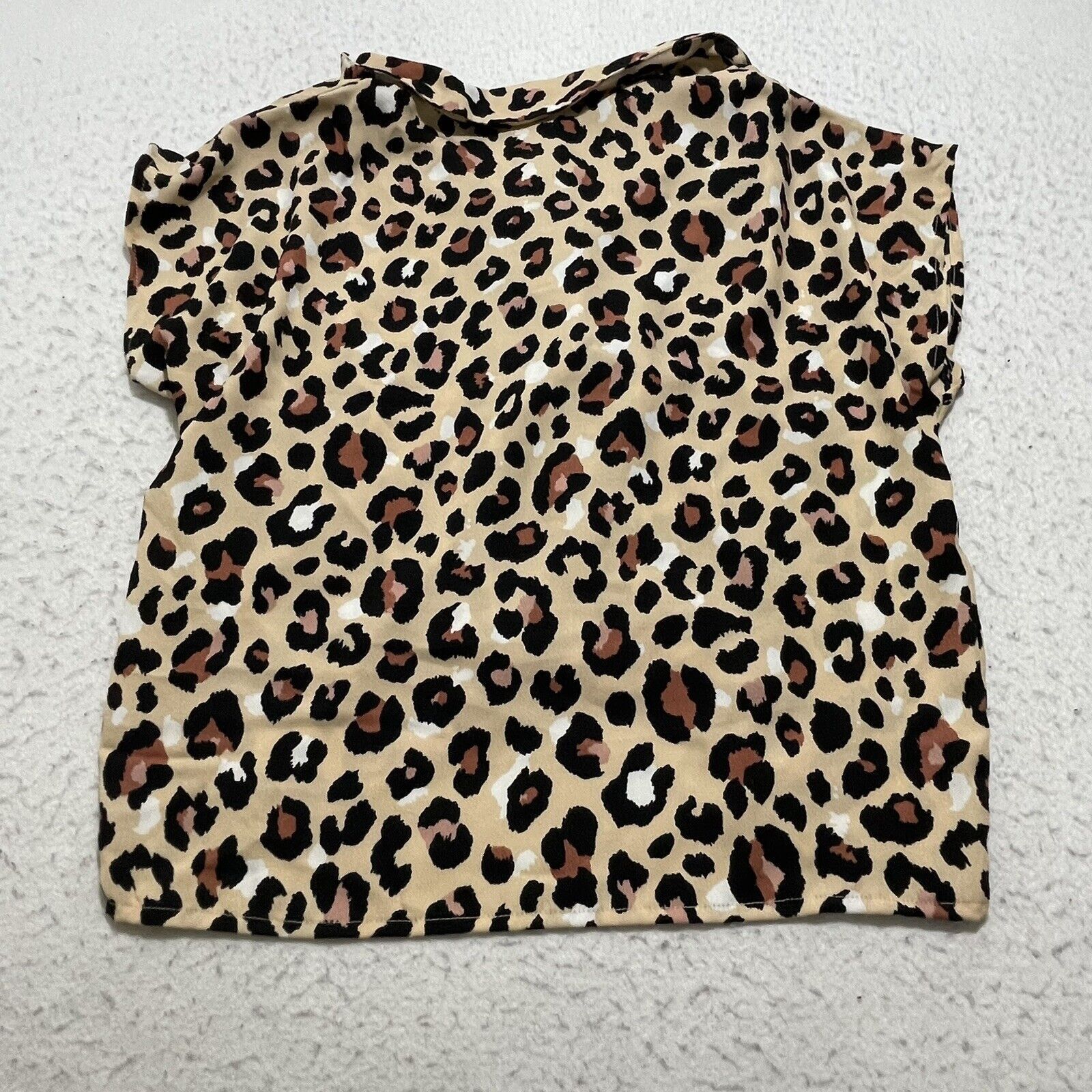 Other Paper Crane Cheetah Print Button Front Short Sleeve Collared Size M / US 6-8 / IT 42-44 - 12 Thumbnail