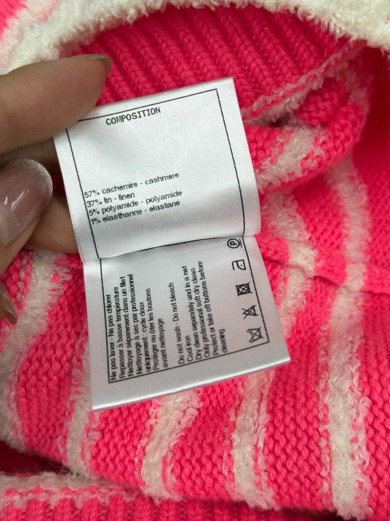 Chanel Chanel Pink and white colour-matched striped short sleeves Size XS / US 0-2 / IT 36-38 - 6 Thumbnail
