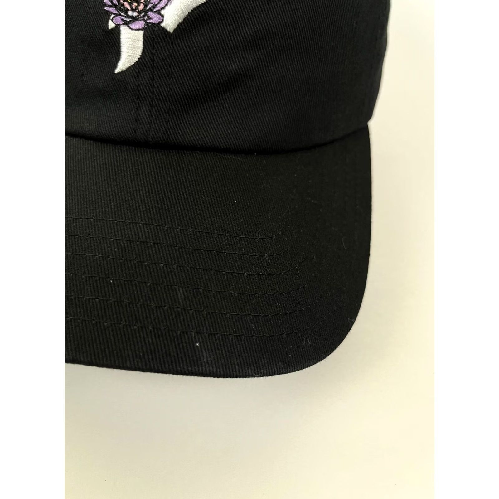 Primitive Primitive Hat Cap Strap Back Mens One Size Black Flower Logo Skateboarding Size ONE SIZE - 4 Thumbnail
