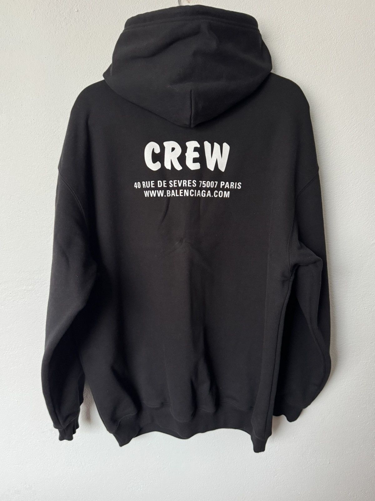 Balenciaga Balenciaga Crew Logo Hoodie Size US M / EU 48-50 / 2 - 2 Thumbnail