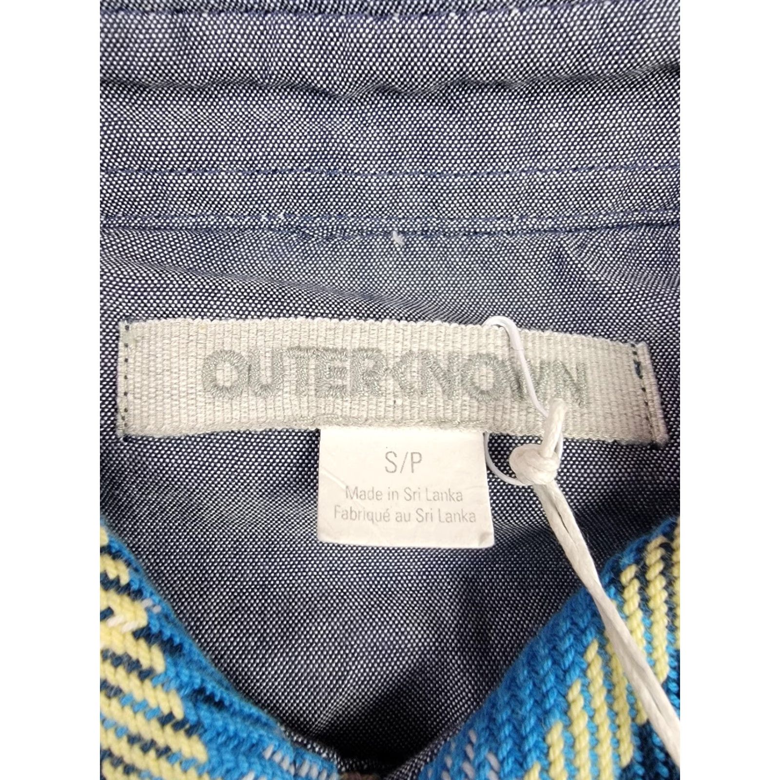 Outerknown Outerknown Shirt Mens Small Blue Yellow Plaid Blanket Flannel Organic Cotton Button-Up Casual Workwear Size US S / EU 44-46 / 1 - 3 Thumbnail
