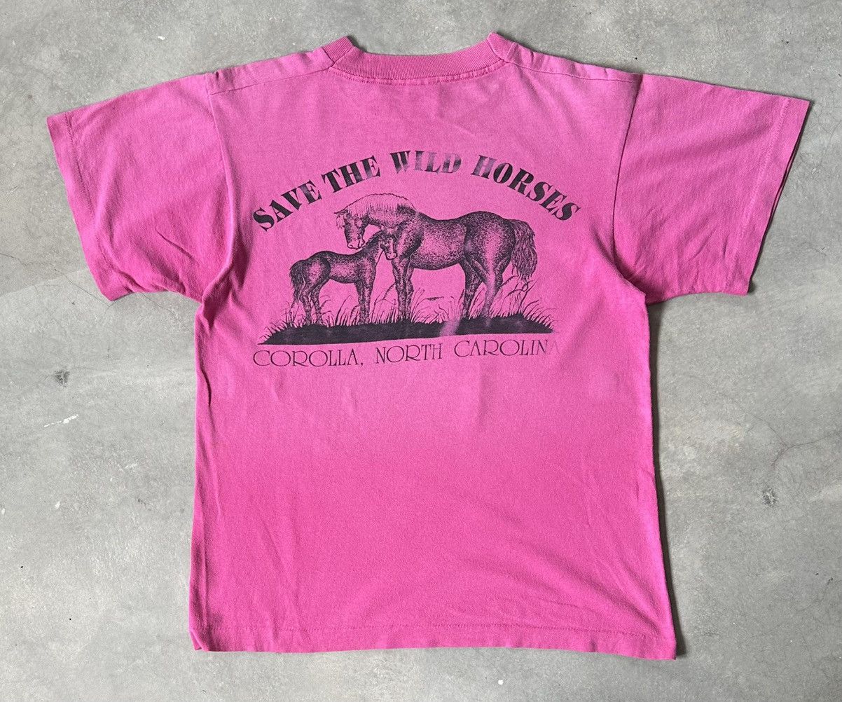 Vintage VINTAGE CAROLINA SAVE THE WILD HORSES TEE Size US M / EU 48-50 / 2 - 1 Thumbnail