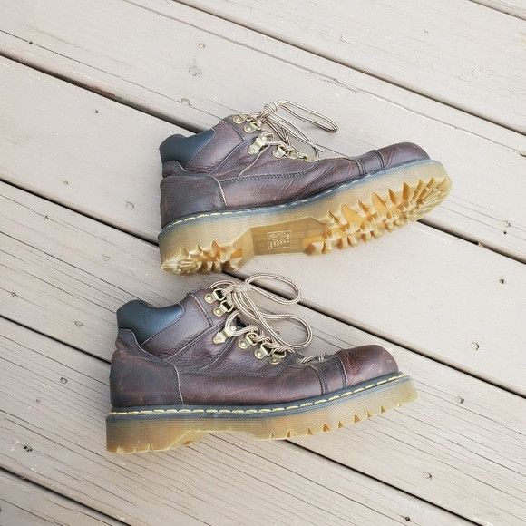 Dr. Martens Vintage Y2K Dr Martens 11303 Brown Leather Lace-up Boots Size US 11 / EU 44 - 2 Thumbnail