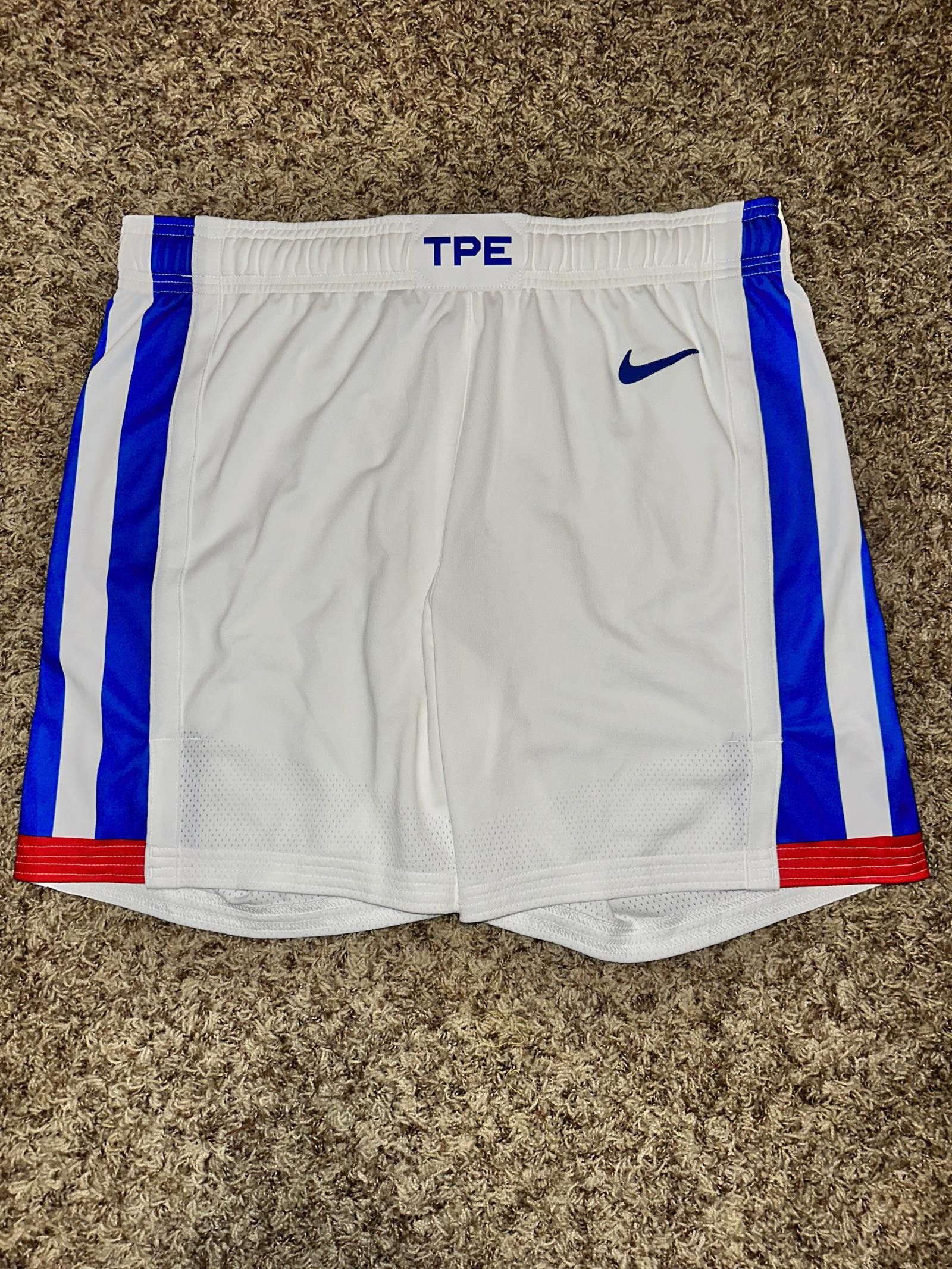 image of Nike 2020 Tokyo Olympic Game Issued Shorts Chinese Taipei in White, Men's (Size 36)