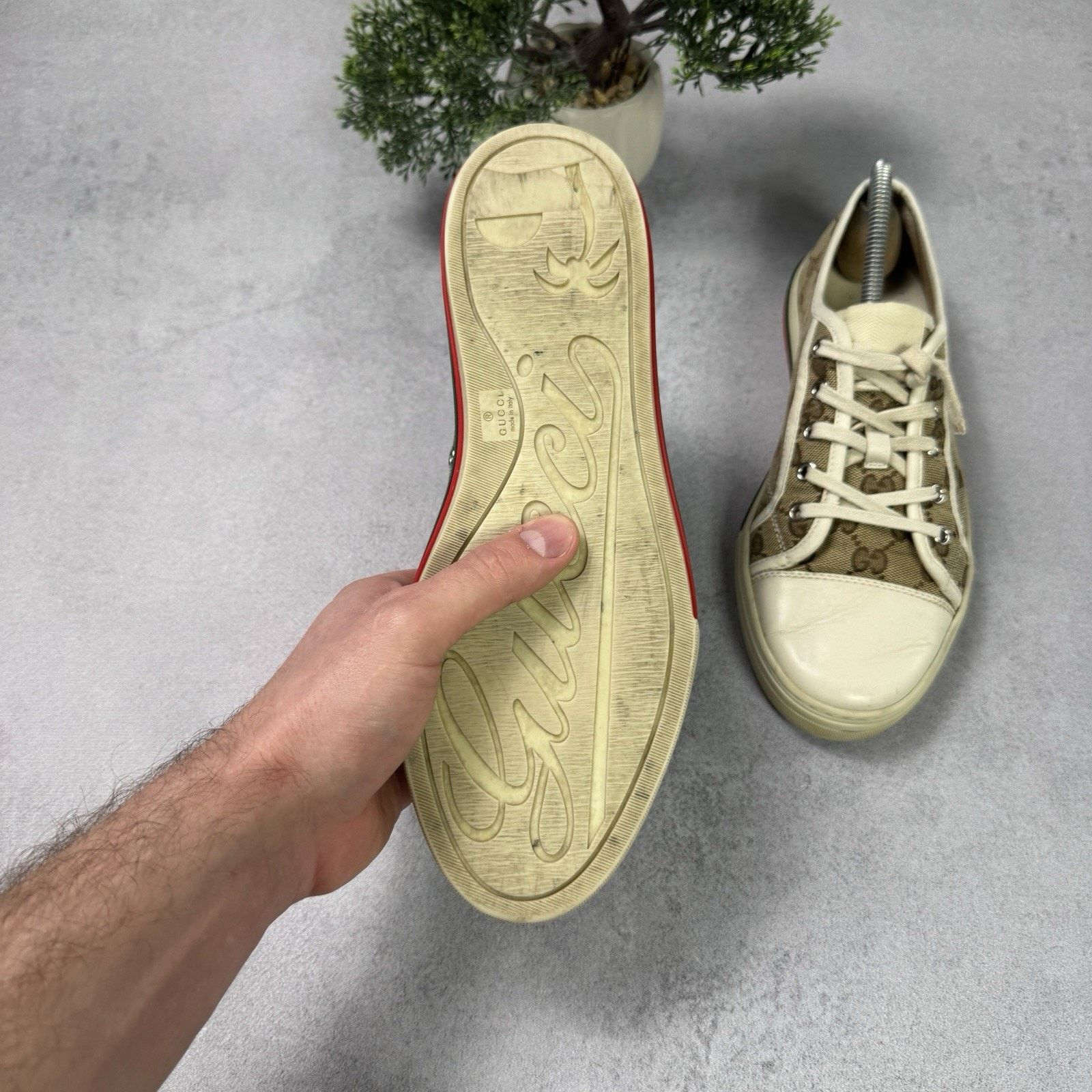 Gucci Gucci Cloth Trainers Canvas GG Monogram Men Size 40 US 7 Size US 7 / IT 37 - 12 Thumbnail