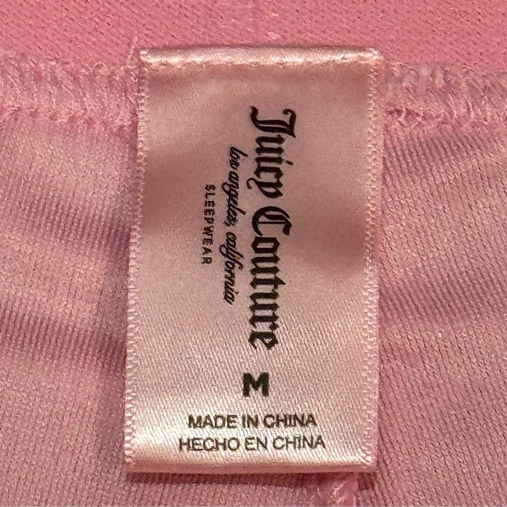 Juicy Couture JUICY COUTURE CLASSIC PINK VELOUR TRACK PANTS SZ M BNWOT Size 28" / US 6 / IT 42 - 5 Thumbnail