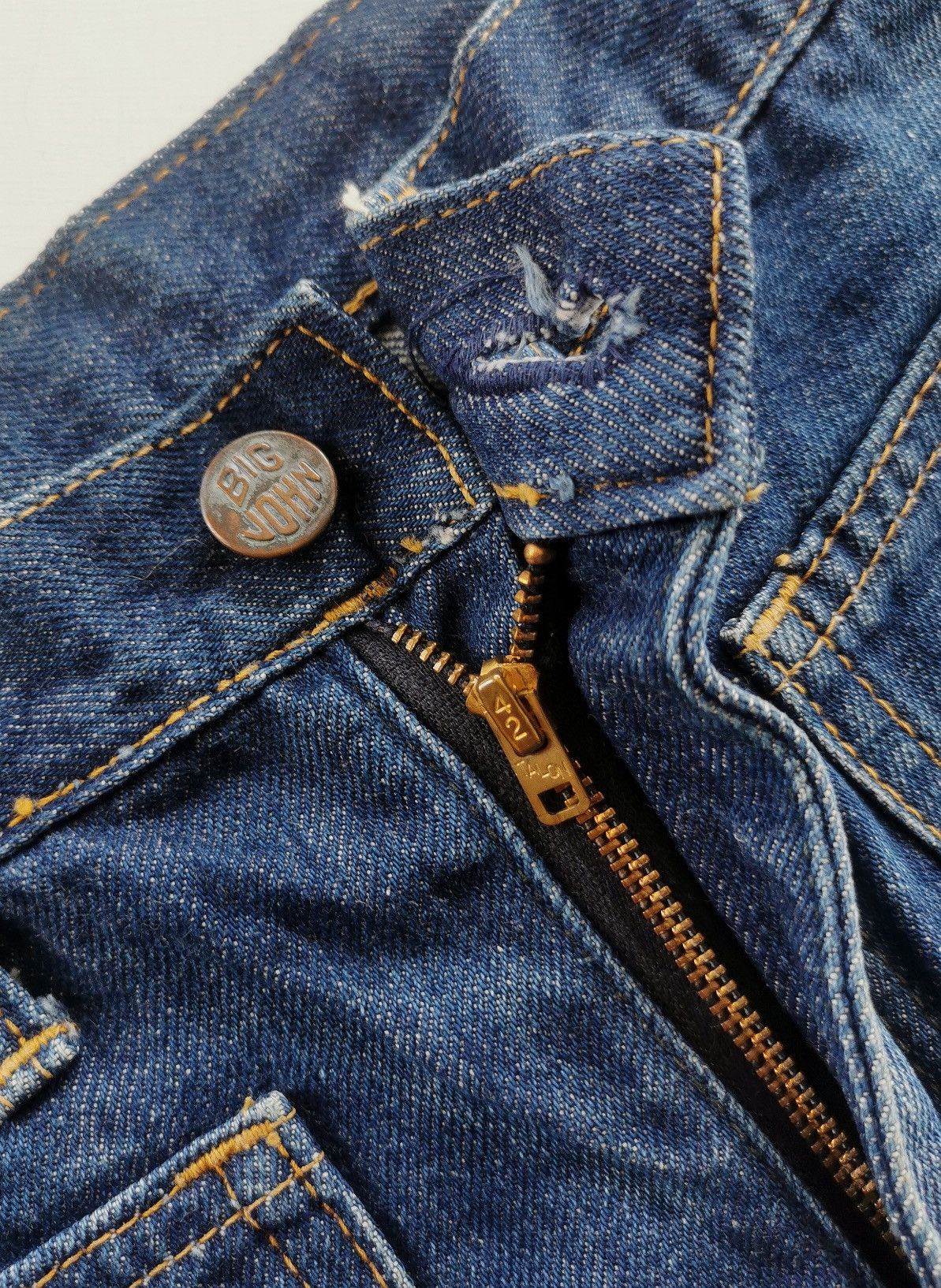 Big John 70s Vintage Big John Flare Denim Jeans Size US 26 / EU 42 - 9 Thumbnail