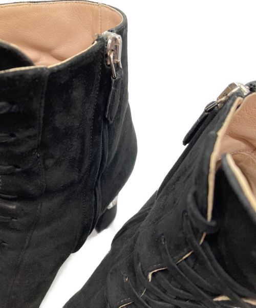 Miu Miu MIU MIU Lace Up Suede Boots Black 23cm Size US 6 / IT 36 - 8 Thumbnail