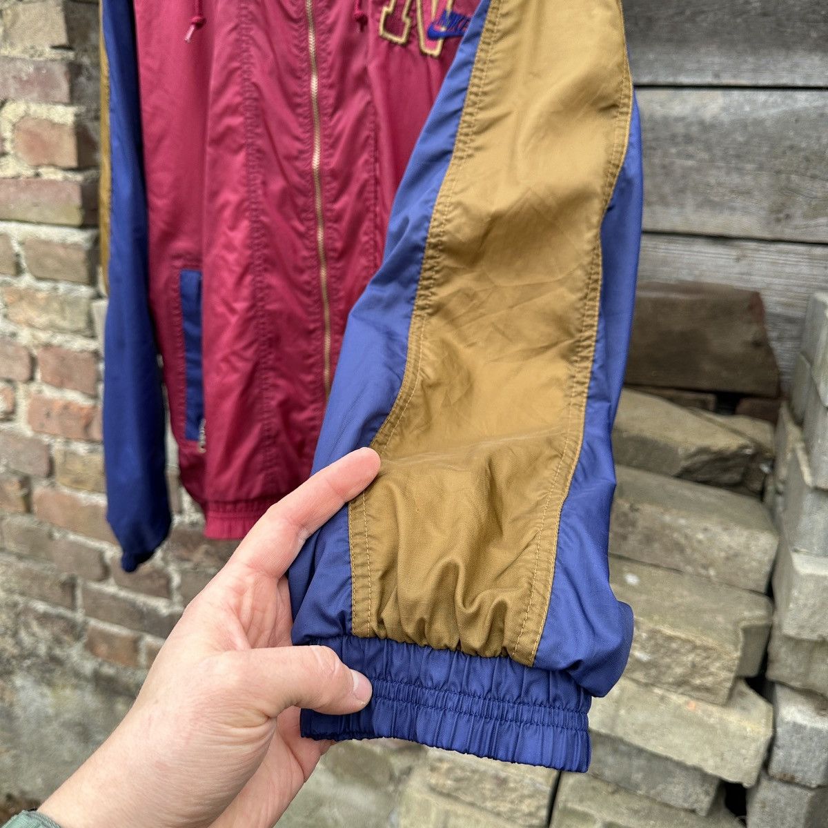 Nike Vintage 80s Nike Light Jacket Gray Tag Spell Out 90s XL Rare Size US XL / EU 56 / 4 - 10 Thumbnail