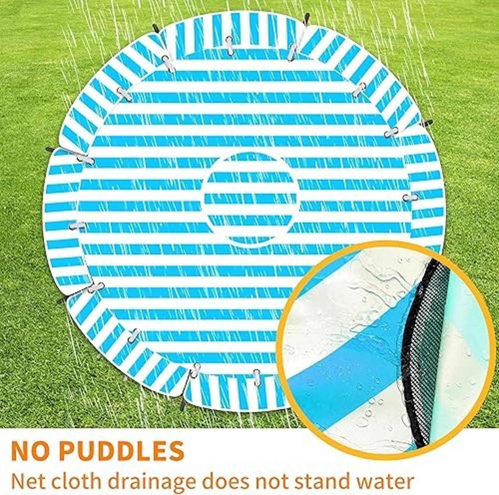 Hockey Skateboards Trampoline Shade Cover 14 Ft Round with Air Vent Anti-UV Size ONE SIZE - 8 Thumbnail