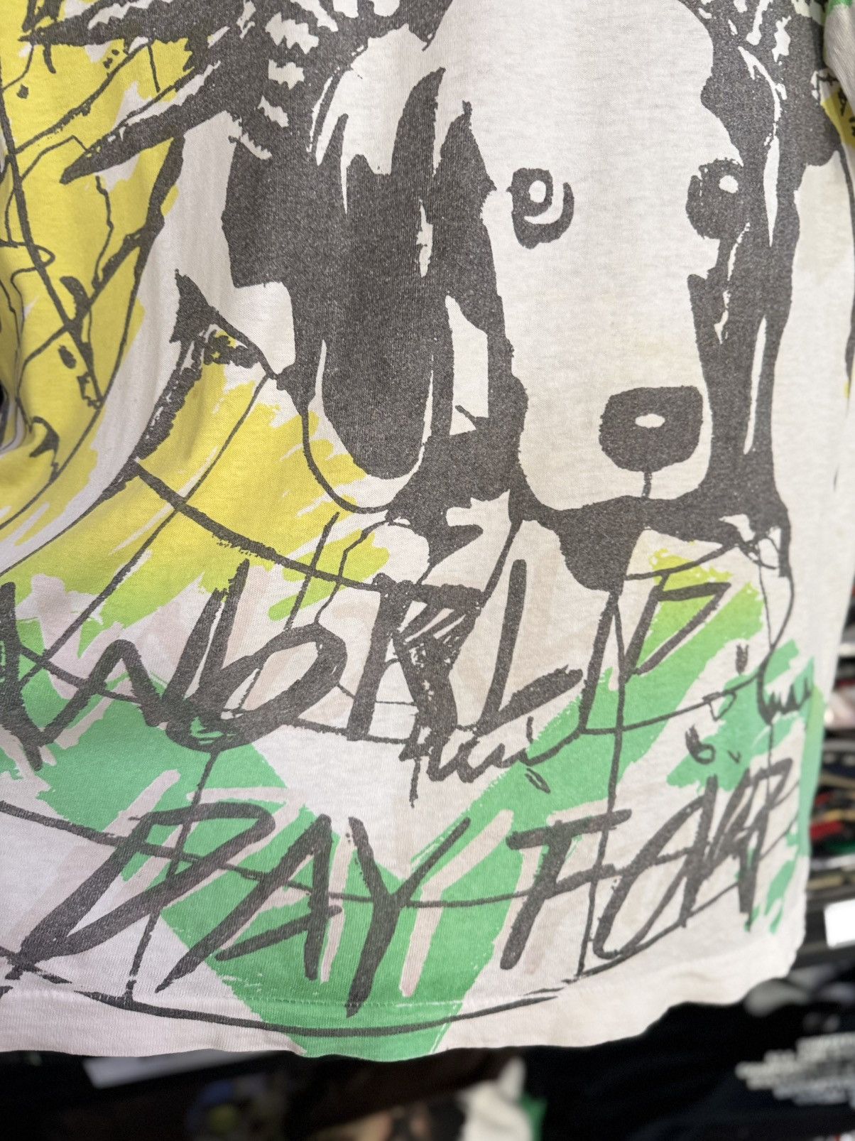 Fuck Art, Make Tees Thrashed Vintage 90s Art Ovp New York World Day Tour Tee Size US L / EU 52-54 / 3 - 9 Thumbnail