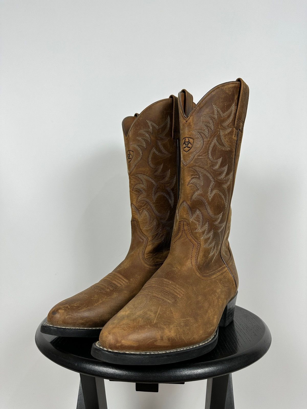 Ariat Ariat Brown Cowboy Western Leather Boots Size US 8.5 / EU 41-42 - 10 Thumbnail