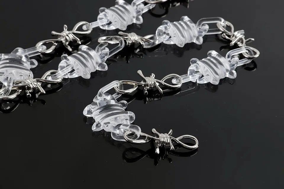Vintage Acrylic Spike Thorns Necklace Size ONE SIZE - 3 Thumbnail