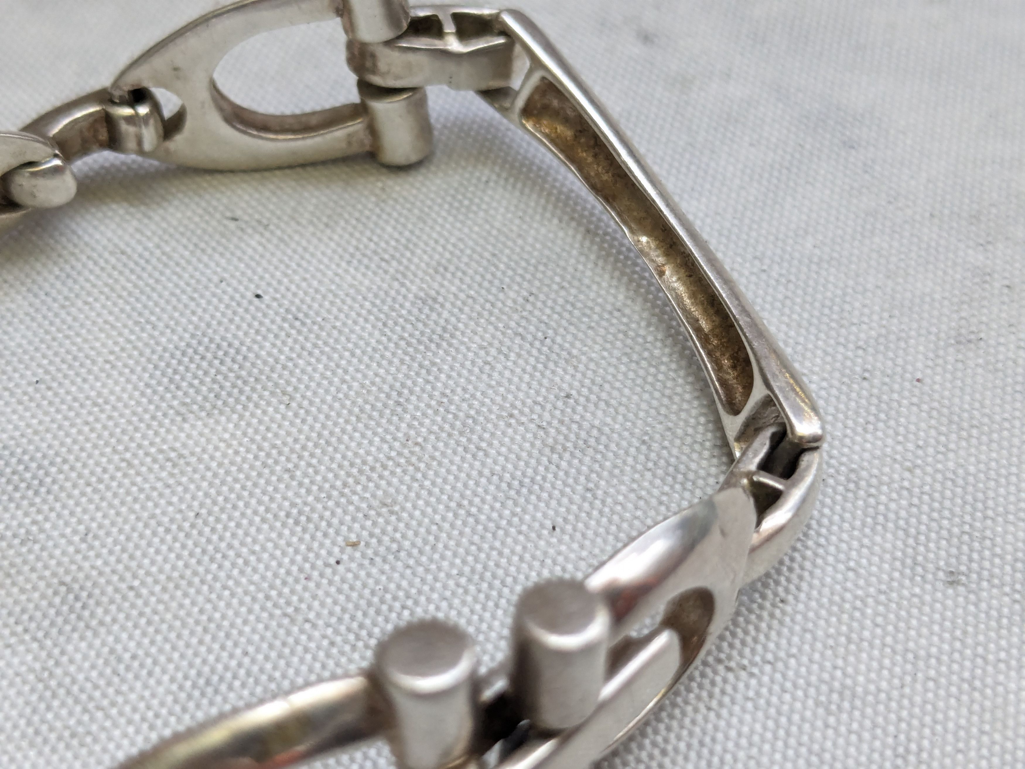 Jewelry Vintage Sterling Silver Bracelet Equestrian 6.75" Size ONE SIZE - 7 Thumbnail