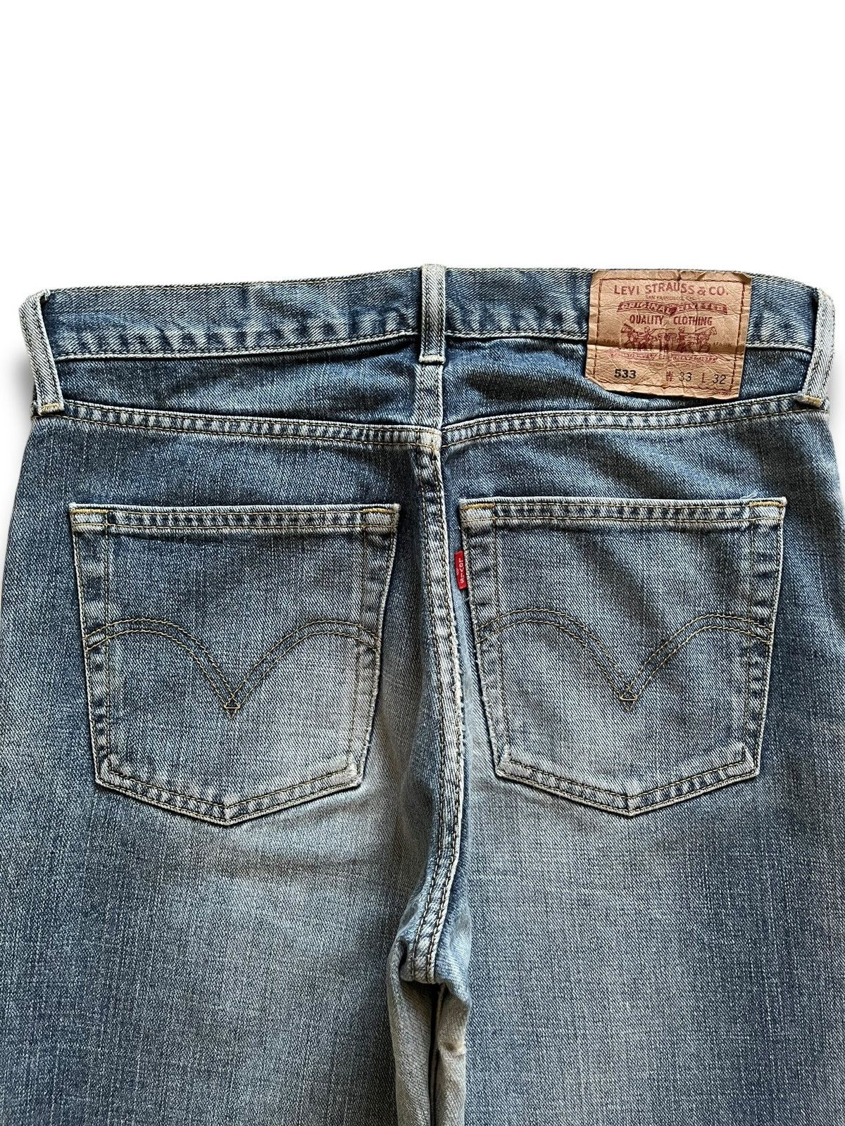 Levi's × Levi's Vintage Clothing Vintage 90s Levis 533 Faded Wash Distressed Loose Jeans Size US 32 / EU 48 - 8 Thumbnail