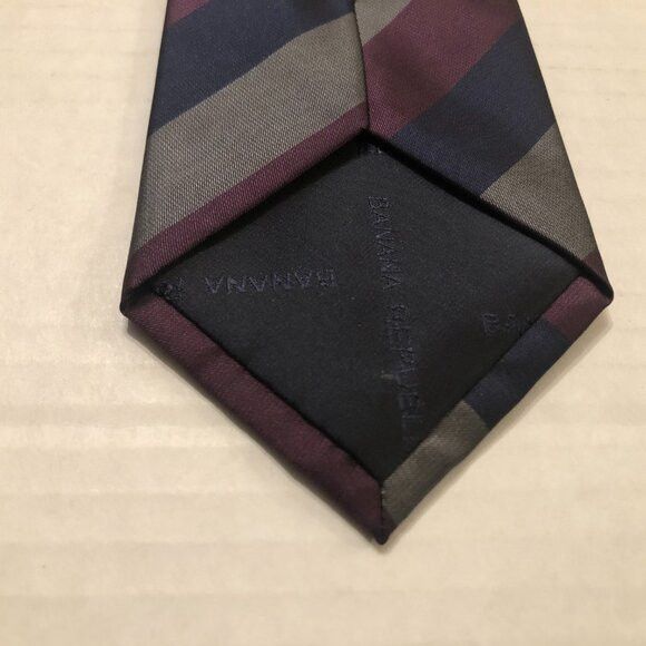 Banana Republic banana Republic men's new 100%polyester tie 3" X 58" Size ONE SIZE - 5 Thumbnail