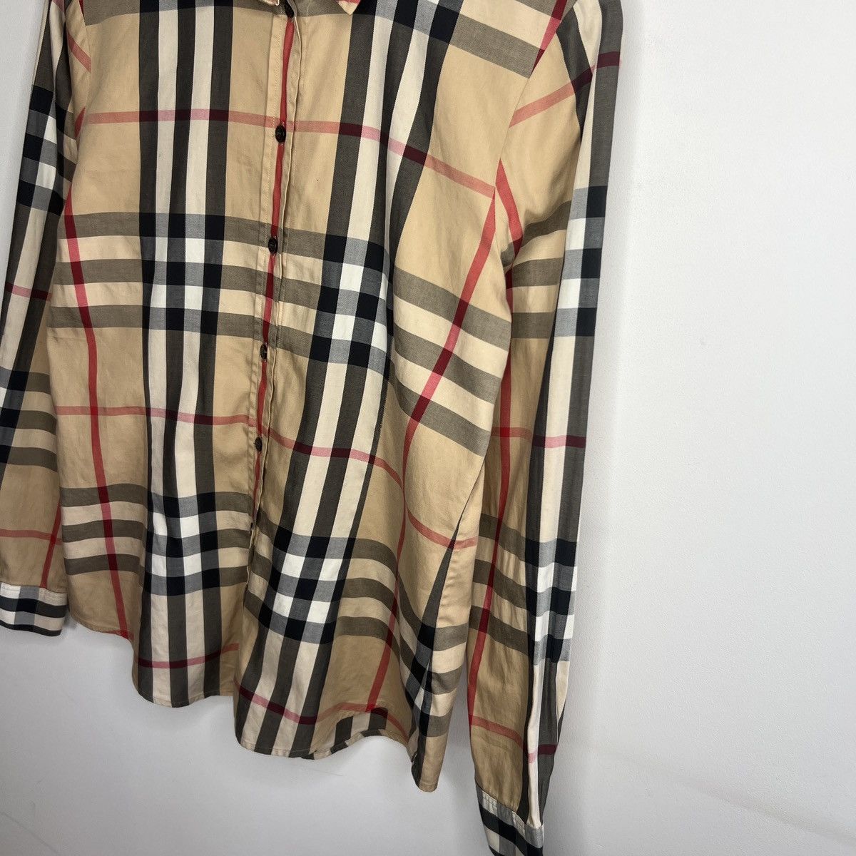 Burberry Burberry Nova Check Shirt Button Up Beige Size L / US 10 / IT 46 - 4 Thumbnail