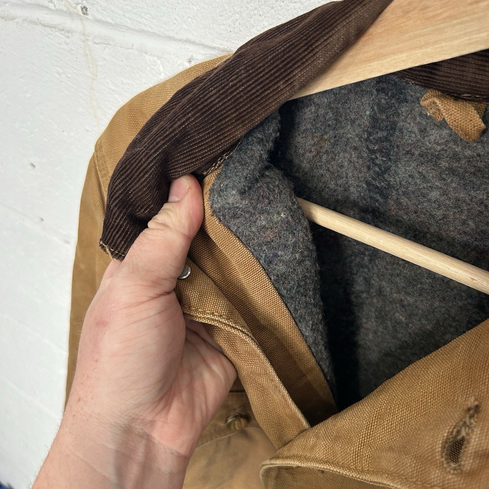 Carhartt Vintage 1960s Carhartt Blanket-Lined Chore Coat “Tan” Big C Size US L / EU 52-54 / 3 - 12 Thumbnail