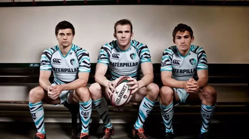 Cotton Traders LEICESTER TIGERS RUGBY JERSEY 2012 AWAY ENGLAND RUGBY JERSEY Size US M / EU 48-50 / 2 - 7 Thumbnail