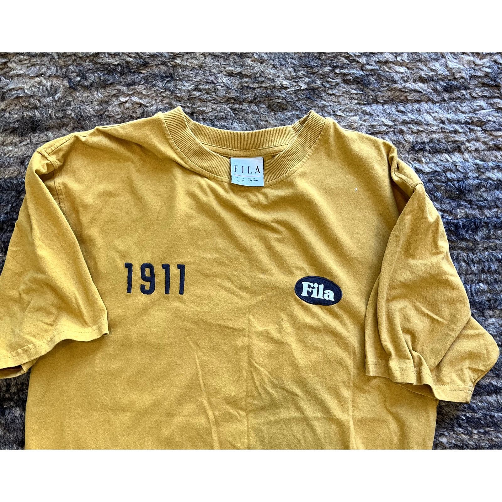 Fila FILA Sport Men’s Large T Shirt 1911 Oversize Urban Mustard Size US L / EU 52-54 / 3 - 2 Thumbnail