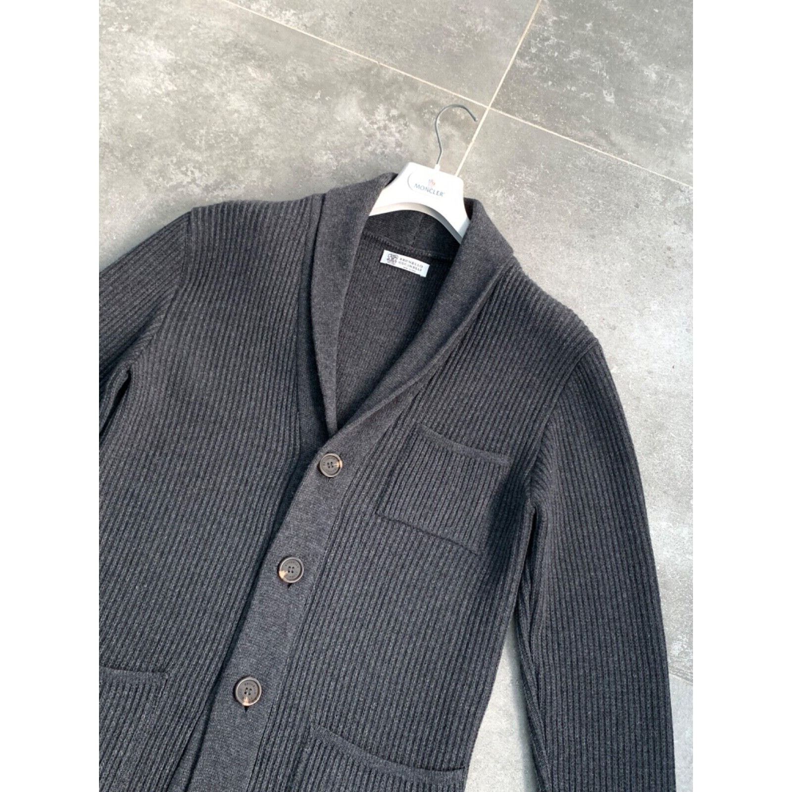 Brunello Cucinelli BRUNELLO CUCINELLI Men's Knitt Long Wool Sweater SZ L EU 50 Size US L / EU 52-54 / 3 - 6 Thumbnail
