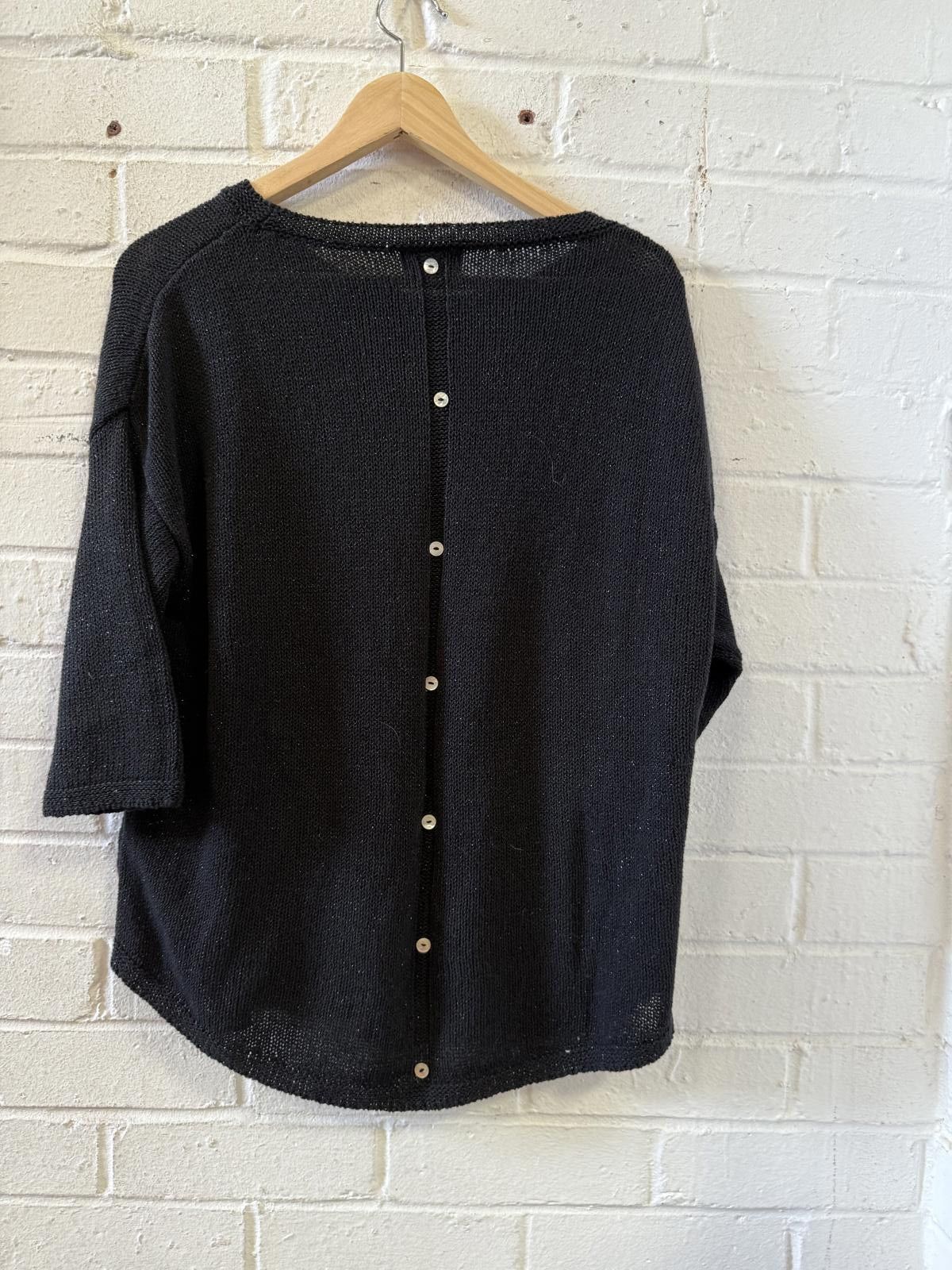 NEXT Next Black Knit Sweater Size 16 Size XL / US 12-14 / IT 48-50 - 4 Thumbnail