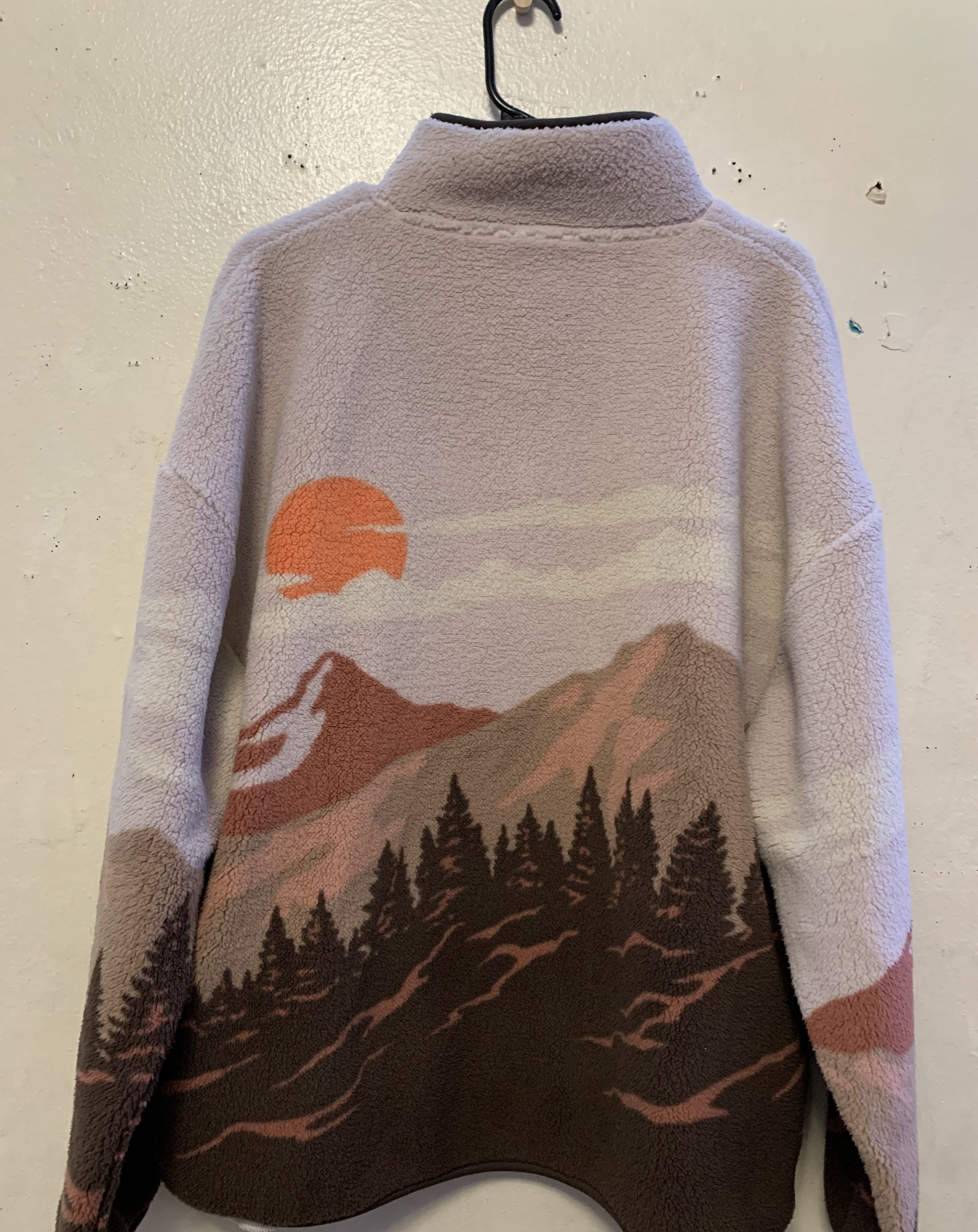 Other SUNSET LANDSCAPE Custom Sherpa Fleece ⊛ PNK/ORNG/BRWN ⊛ New Size US M / EU 48-50 / 2 - 8 Thumbnail