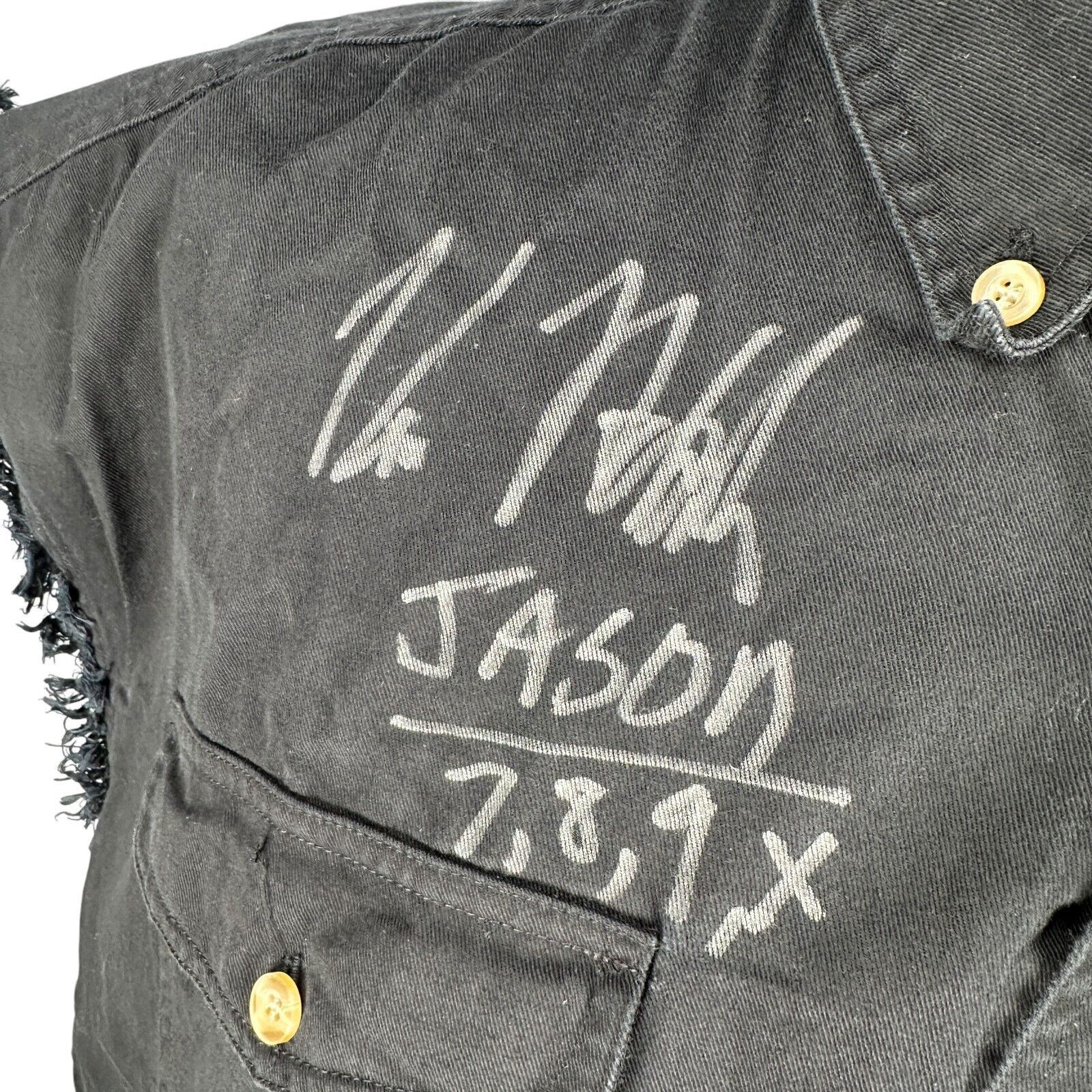 The Unbranded Brand Kane Hodder Jason Voorhees Signed Evil Brand Shirt XL Black Size US XL / EU 56 / 4 - 2 Thumbnail