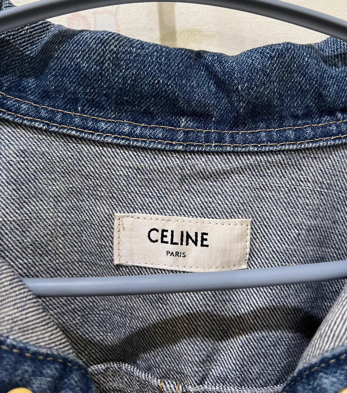 Celine Celine Washed Blue Oversized Denim Jacket S 99 New Size S / US 4 / IT 40 - 5 Thumbnail