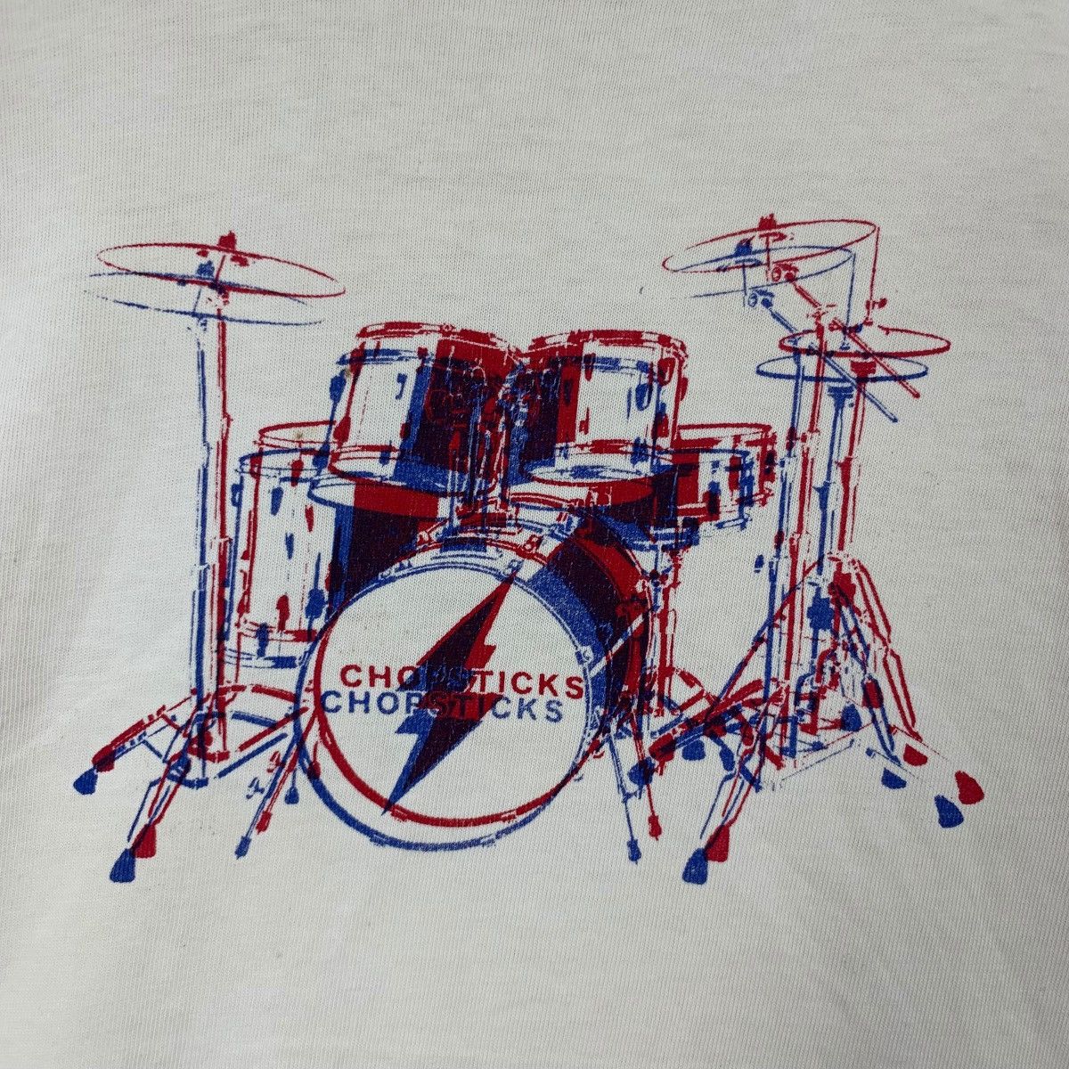 Vintage THE CHOPSTICKS BAND Hong Kong Duo Sandra Amina Tee Shirt Size US M / EU 48-50 / 2 - 3 Thumbnail