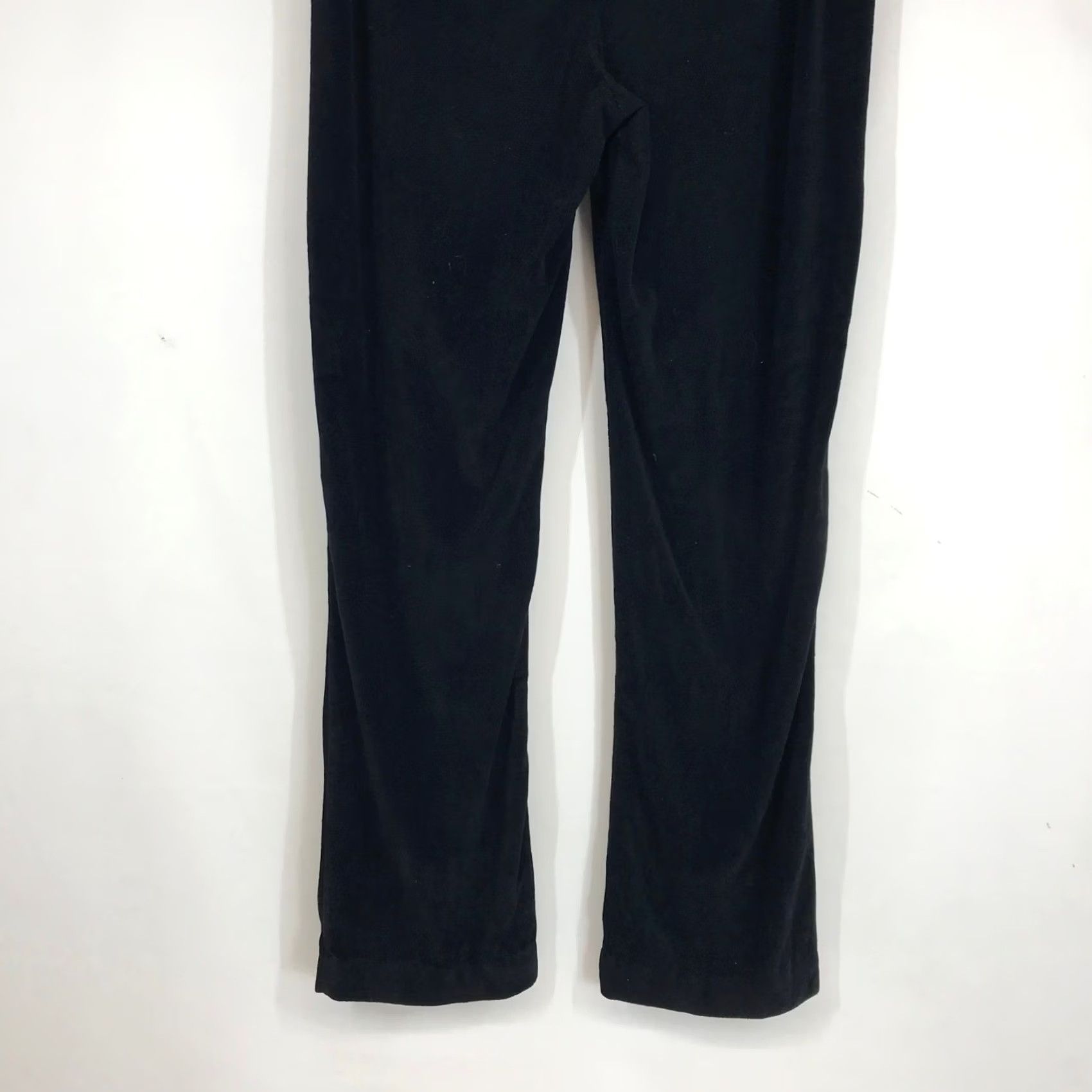 Nike VINTAGE Nike Sportswear Black Velour Track Pants High Rise Straight Leg Large Women Size 36" / US 14 / IT 50 - 6 Thumbnail