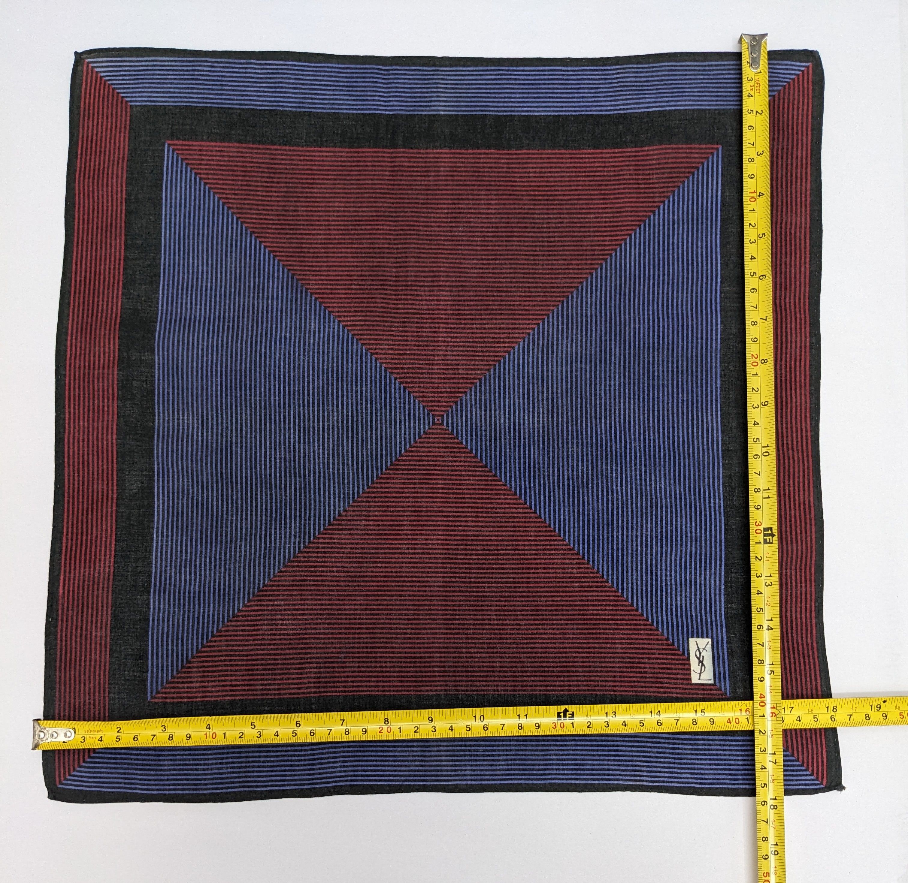 Yves Saint Laurent YVES SAINT LAURENT Handkerchief Scarf Pocket Square Size ONE SIZE - 4 Thumbnail