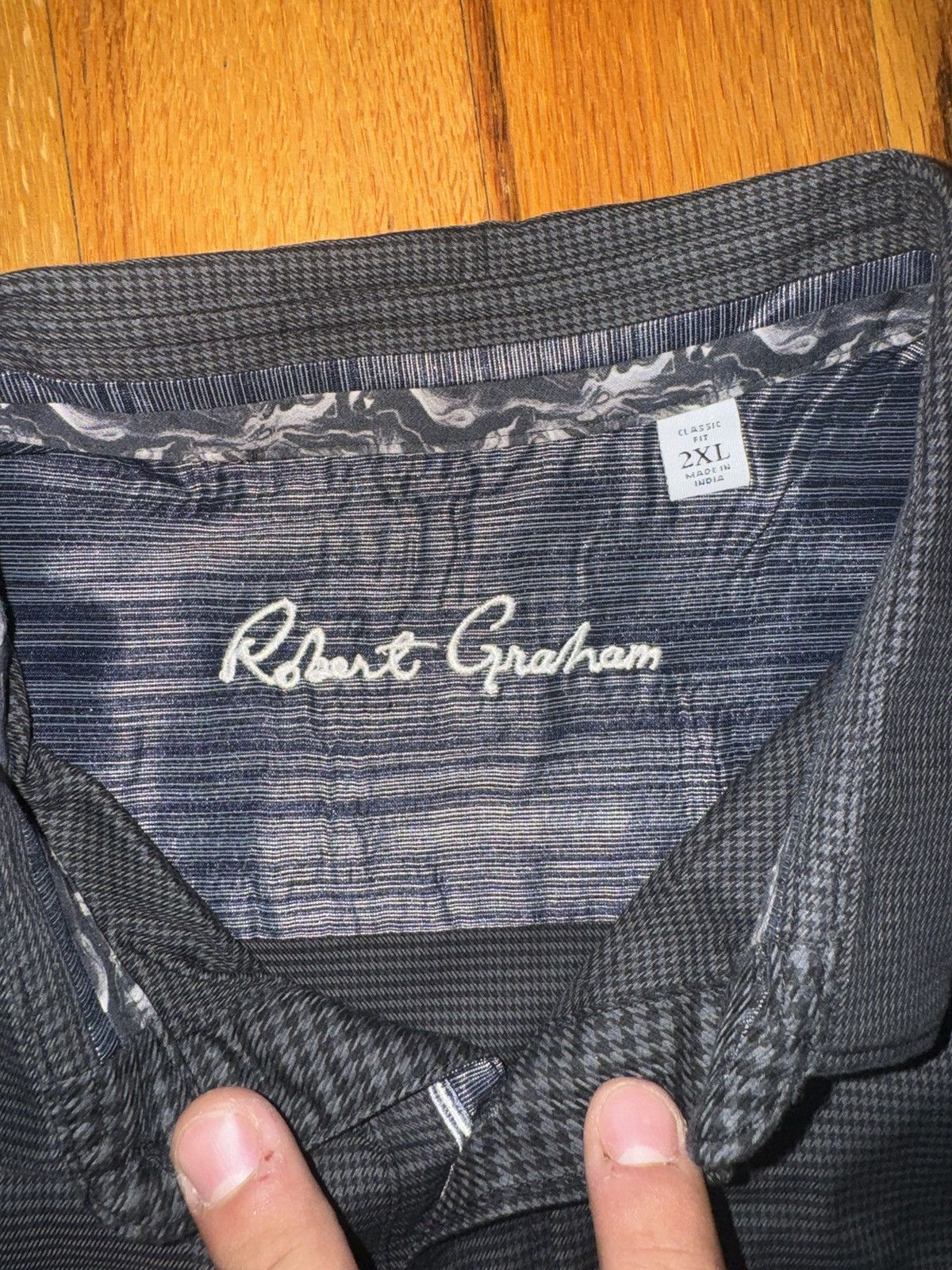 Robert Graham Robert Graham Knowledge Wisdom Truth Gray Button Down Size US XXL / EU 58 / 5 - 2 Thumbnail